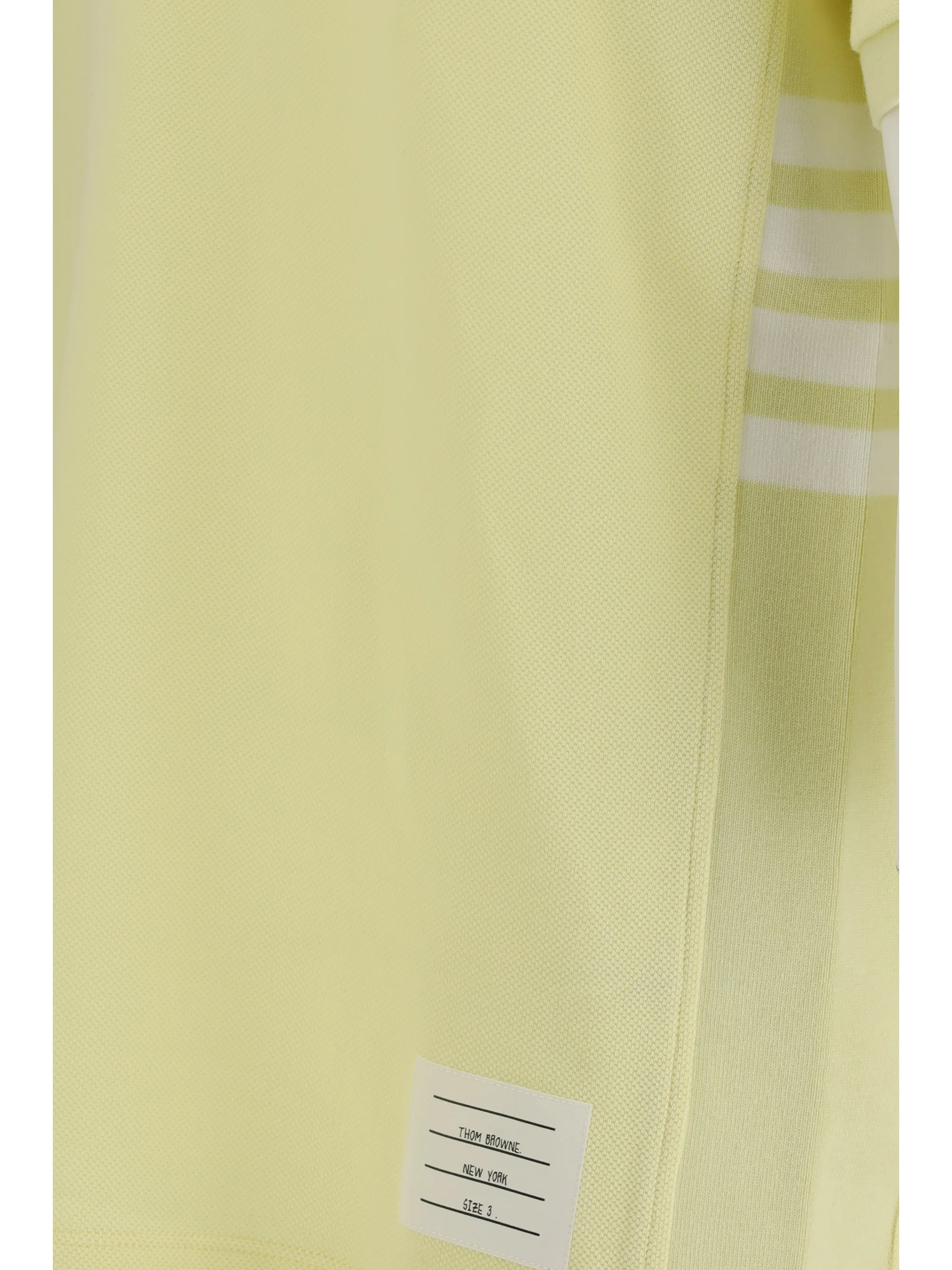 Thom Browne Men Polo Shirt Whit Iconic Bands - Image 3