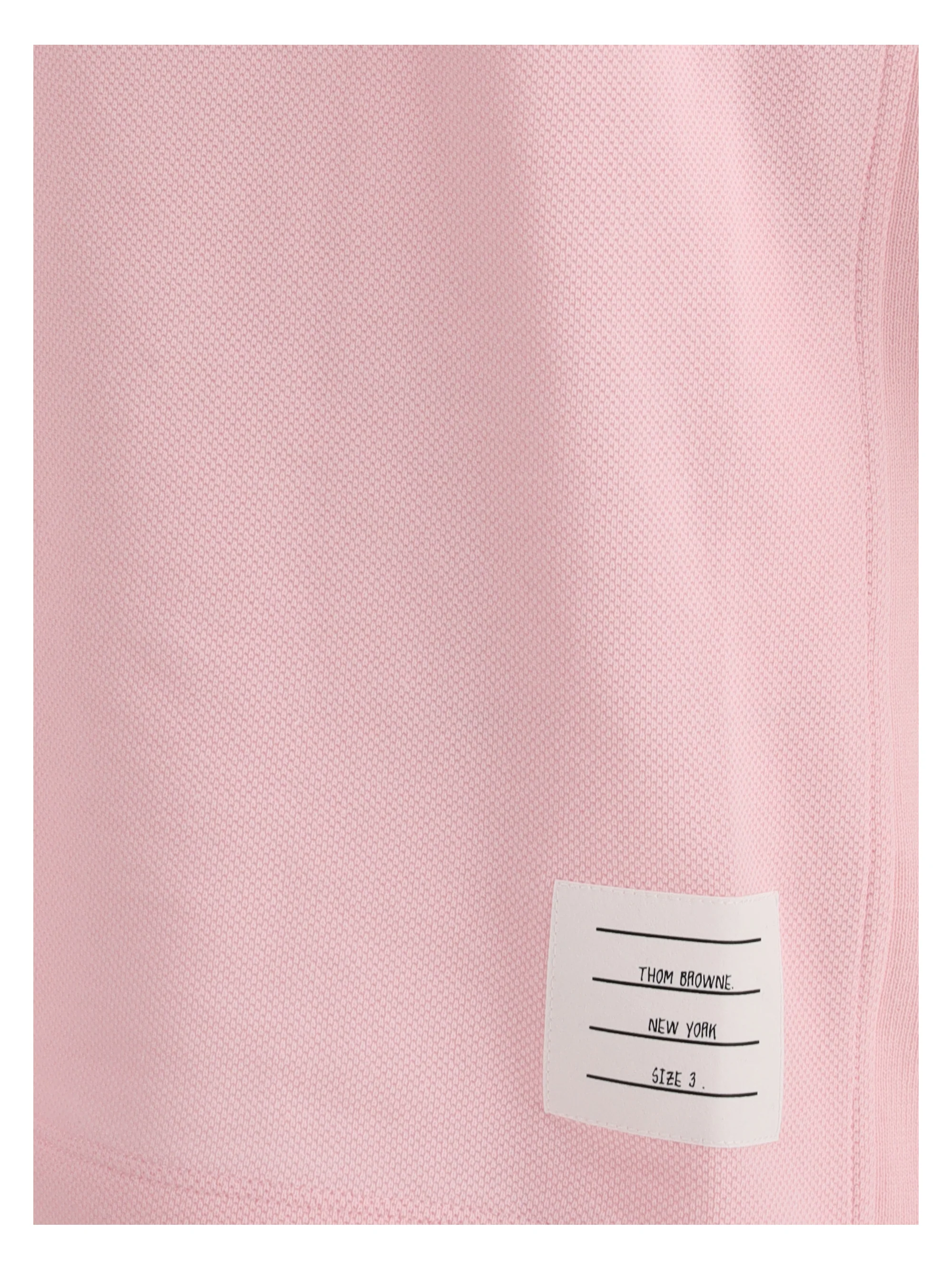 Thom Browne Men Polo Shirt Whit Iconic Bands - Image 3