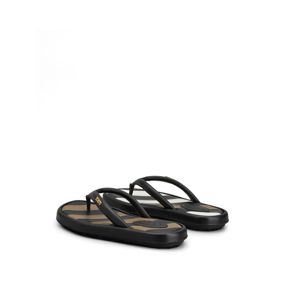 Tod's Black Flip-Flops & Slides Women - Image 4