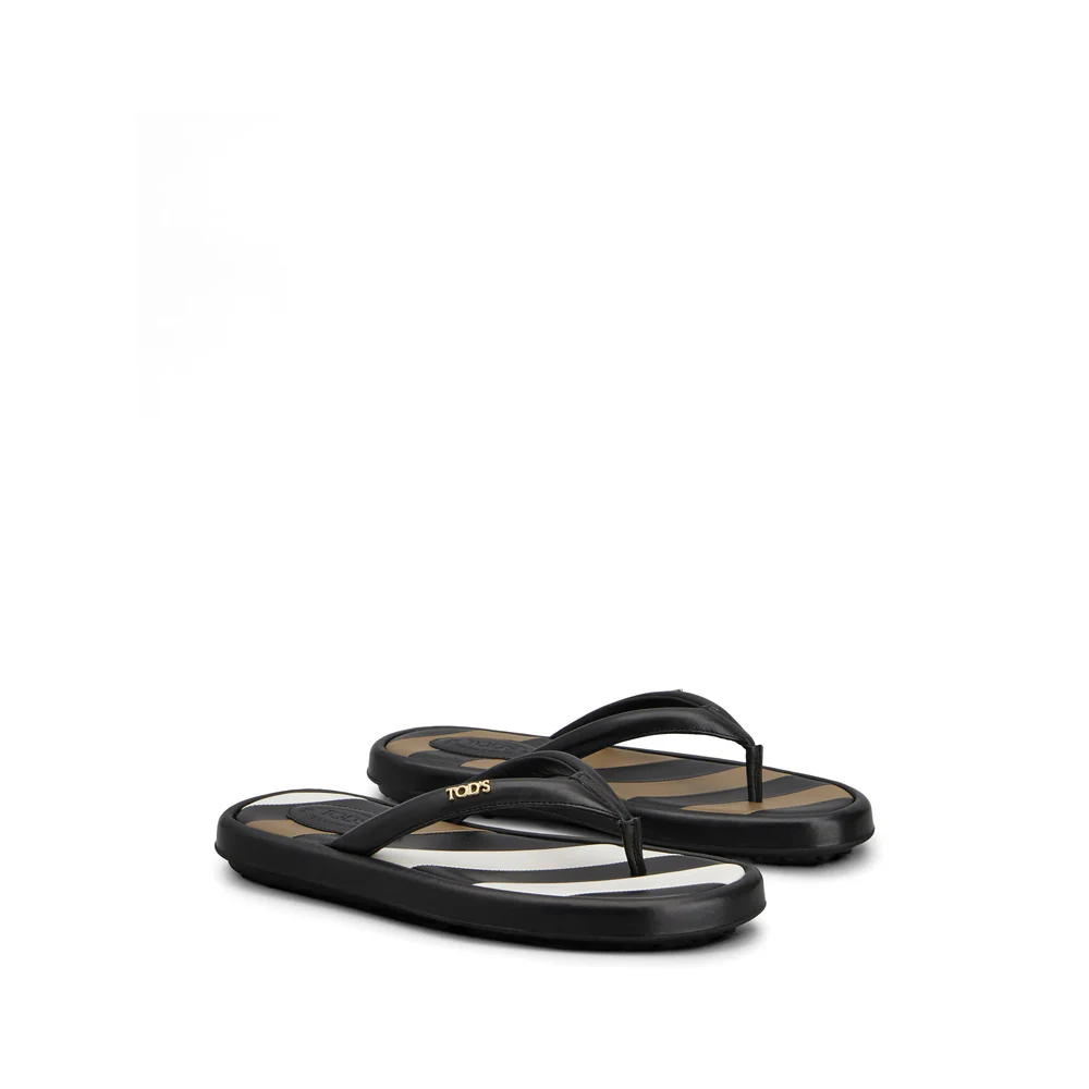 Tod's Black Flip-Flops & Slides Women - Image 5