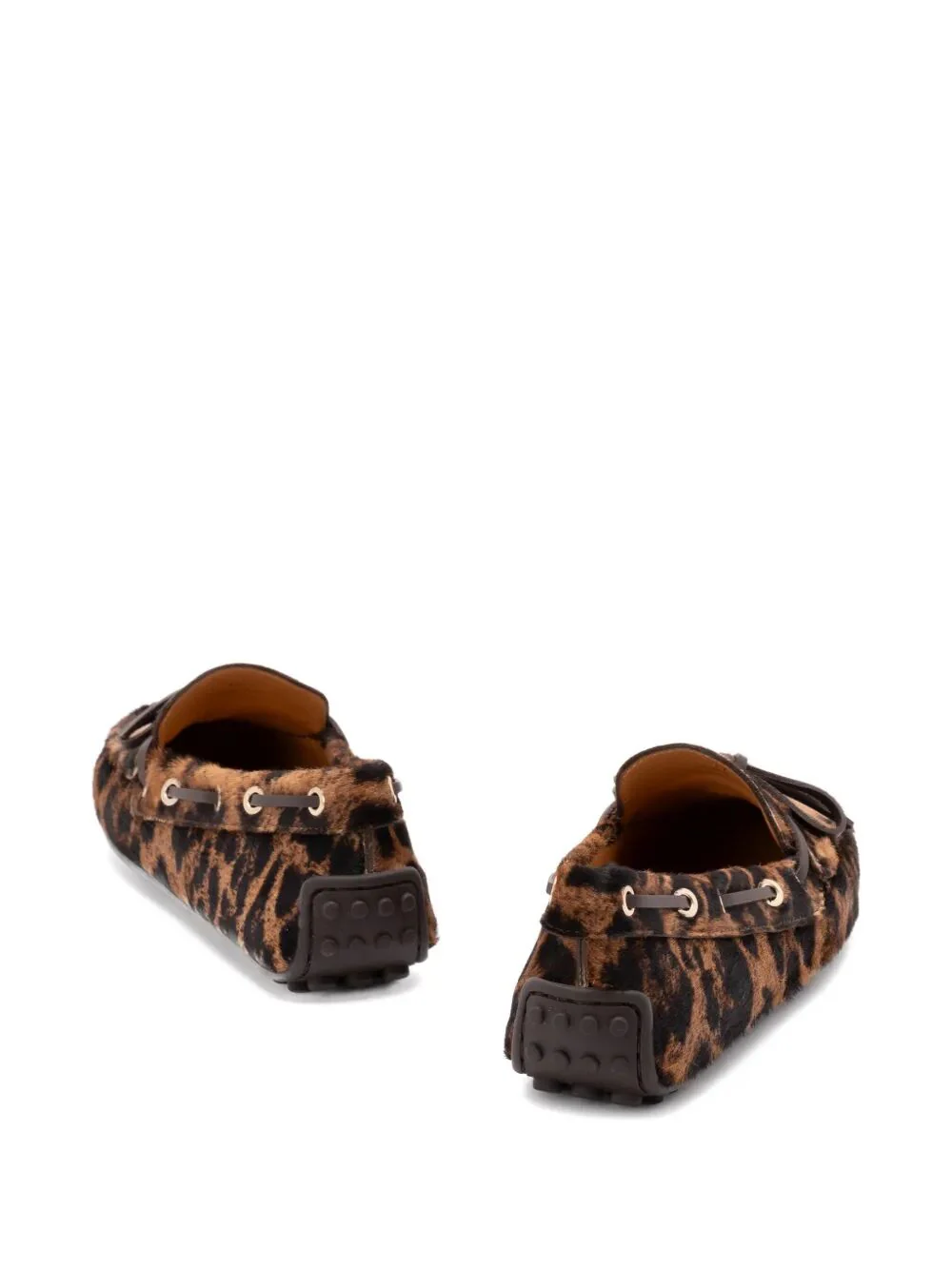 Tod's Women Leopard-Print Calf Hair Loafers - Image 3