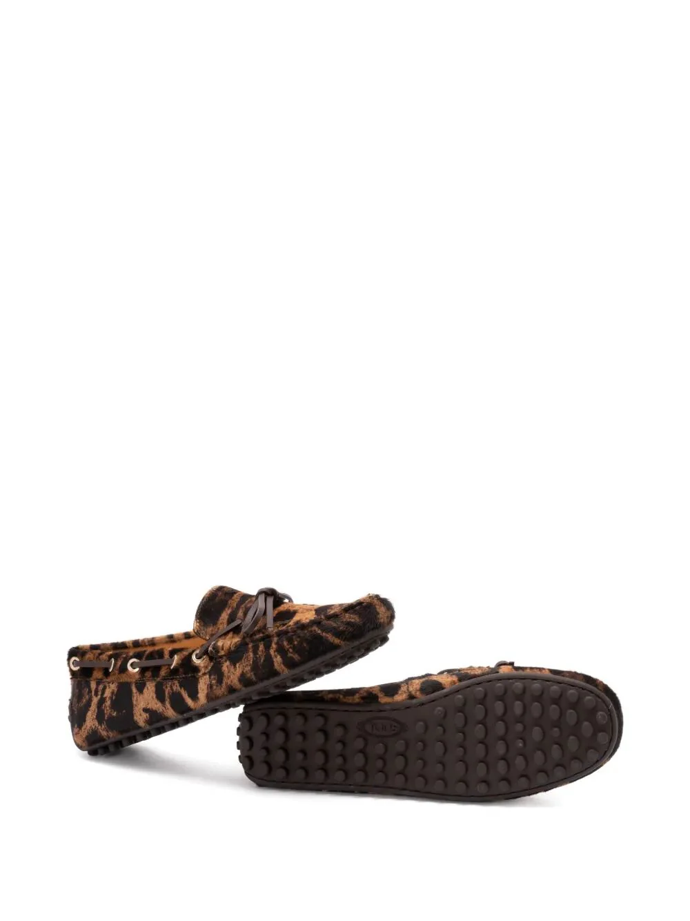 Tod's Women Leopard-Print Calf Hair Loafers - Image 5