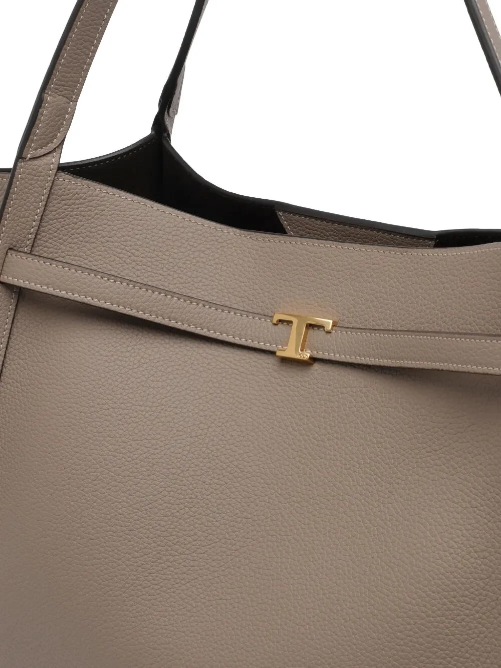 Tod's Women Medium Leather Shopping Bag With T Timeless Strap - Image 4