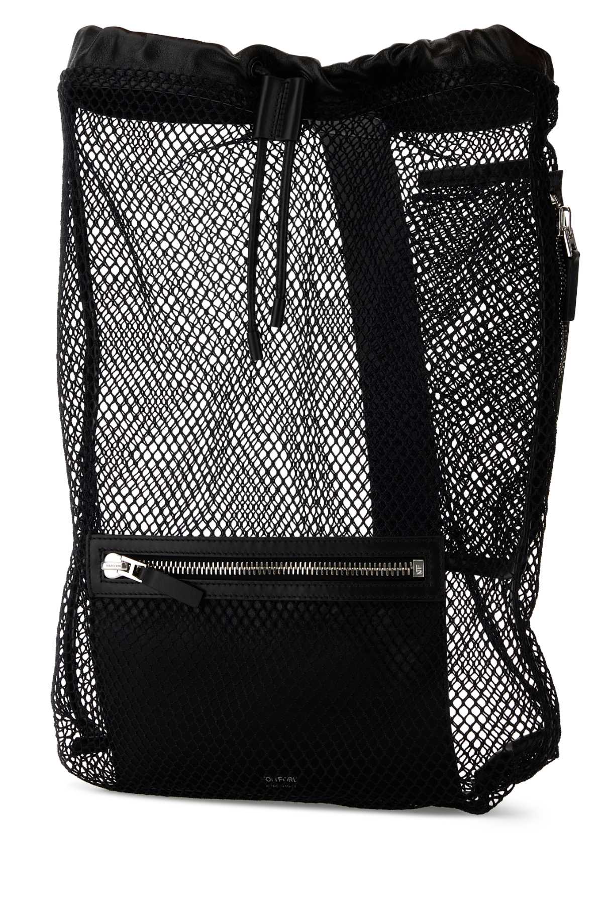 Tom Ford Men Black Mesh Backpack - Image 2