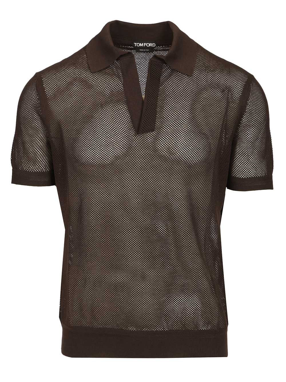 Tom Ford Men Knitted Polo Shirt
