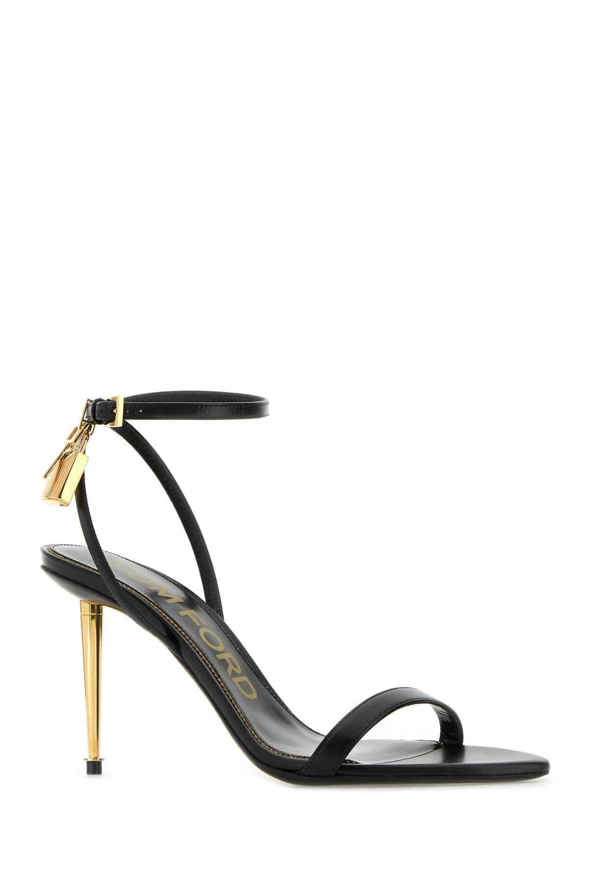 Tom Ford Women Black Leather Sandals - Image 2