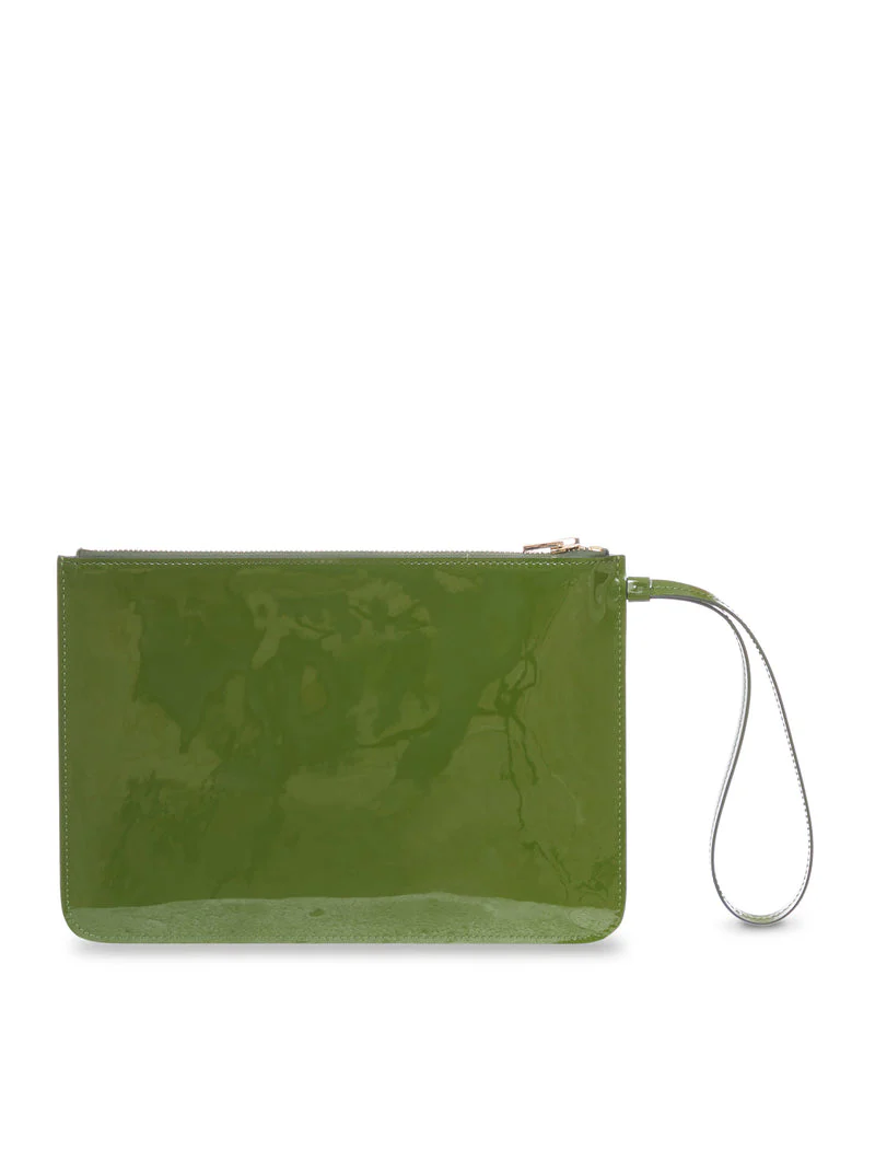 Tom Ford Women Tom Ford Green Patent Leather Clutch - Image 3