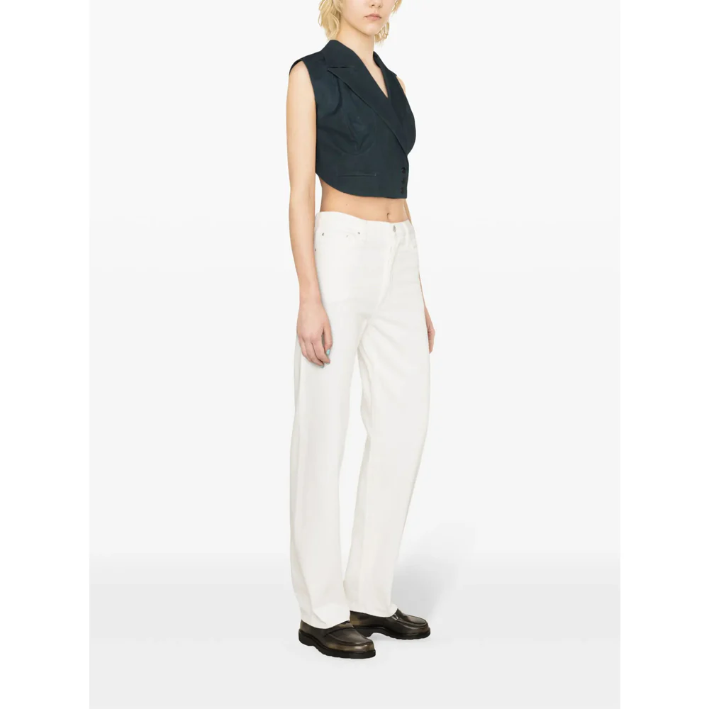 Toteme White Denim - Straight-Leg Jeans Women - Image 4