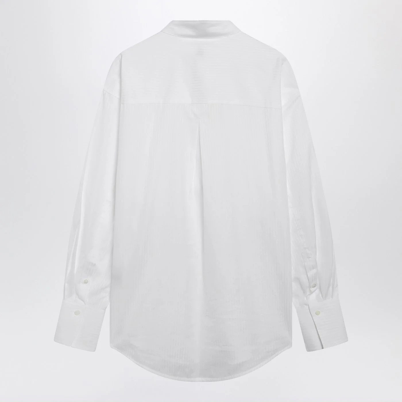 Toteme White Oversized Striped Shirt Women - Image 2