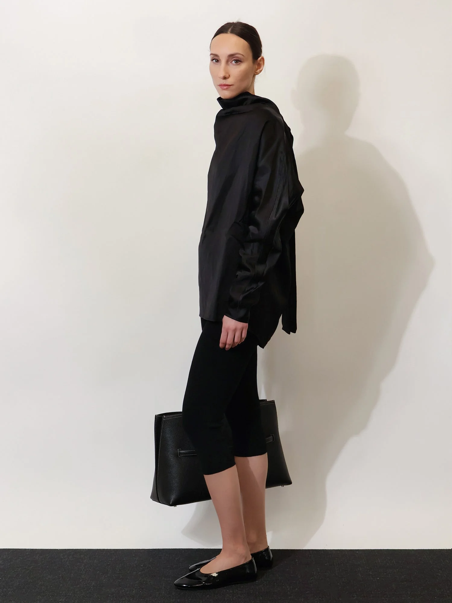 Toteme Women Cowl Neck Viscose And Linen Shirt - Image 2