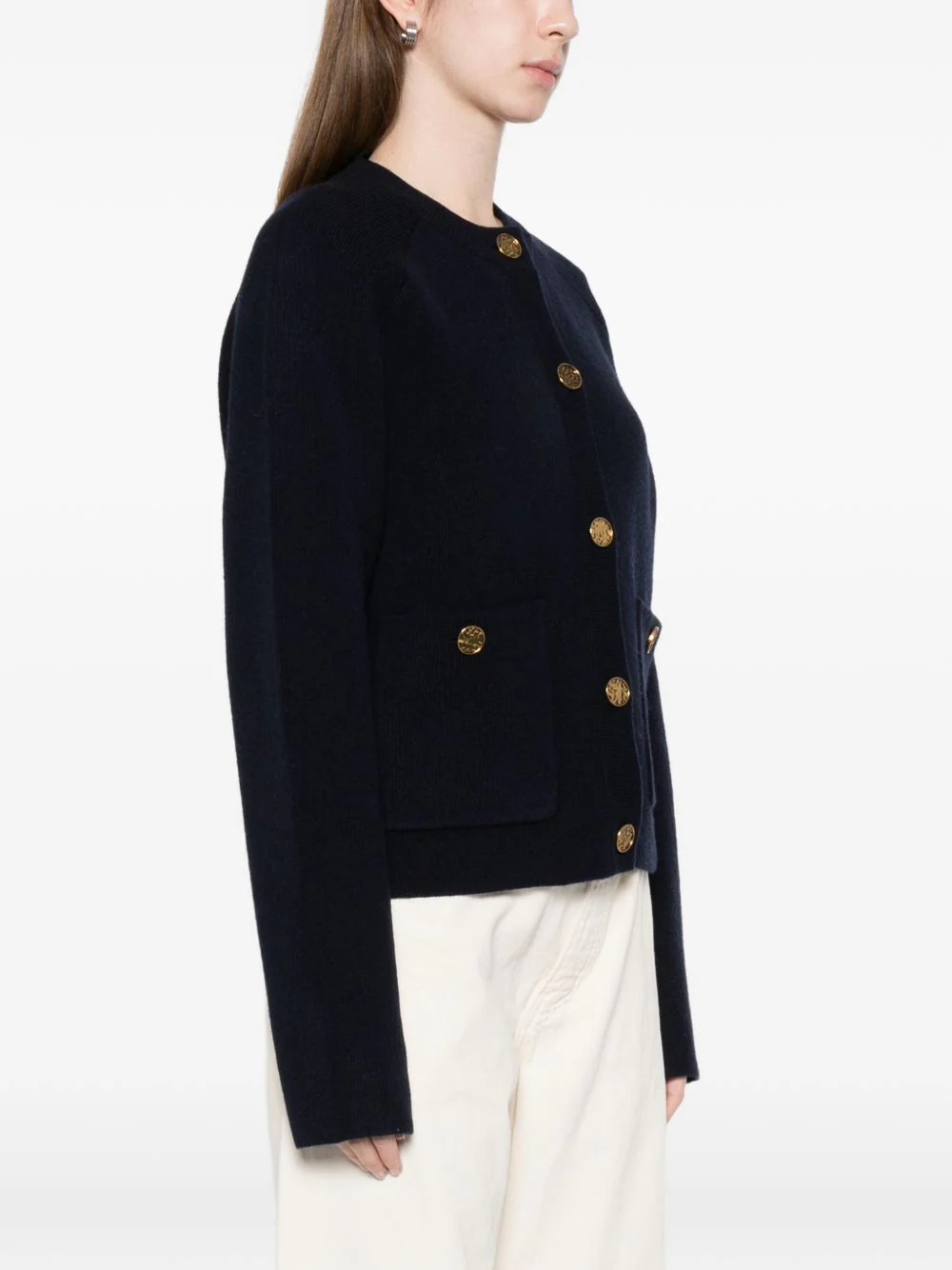 Toteme Women Hammered Button Cardigan - Image 4