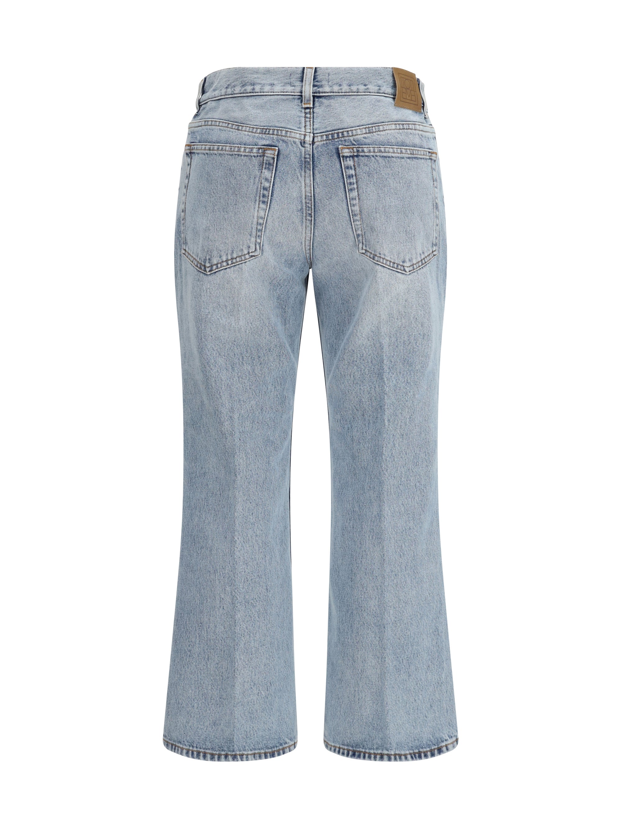 Toteme Women Cotton Flared-Hem Jeans - Image 2