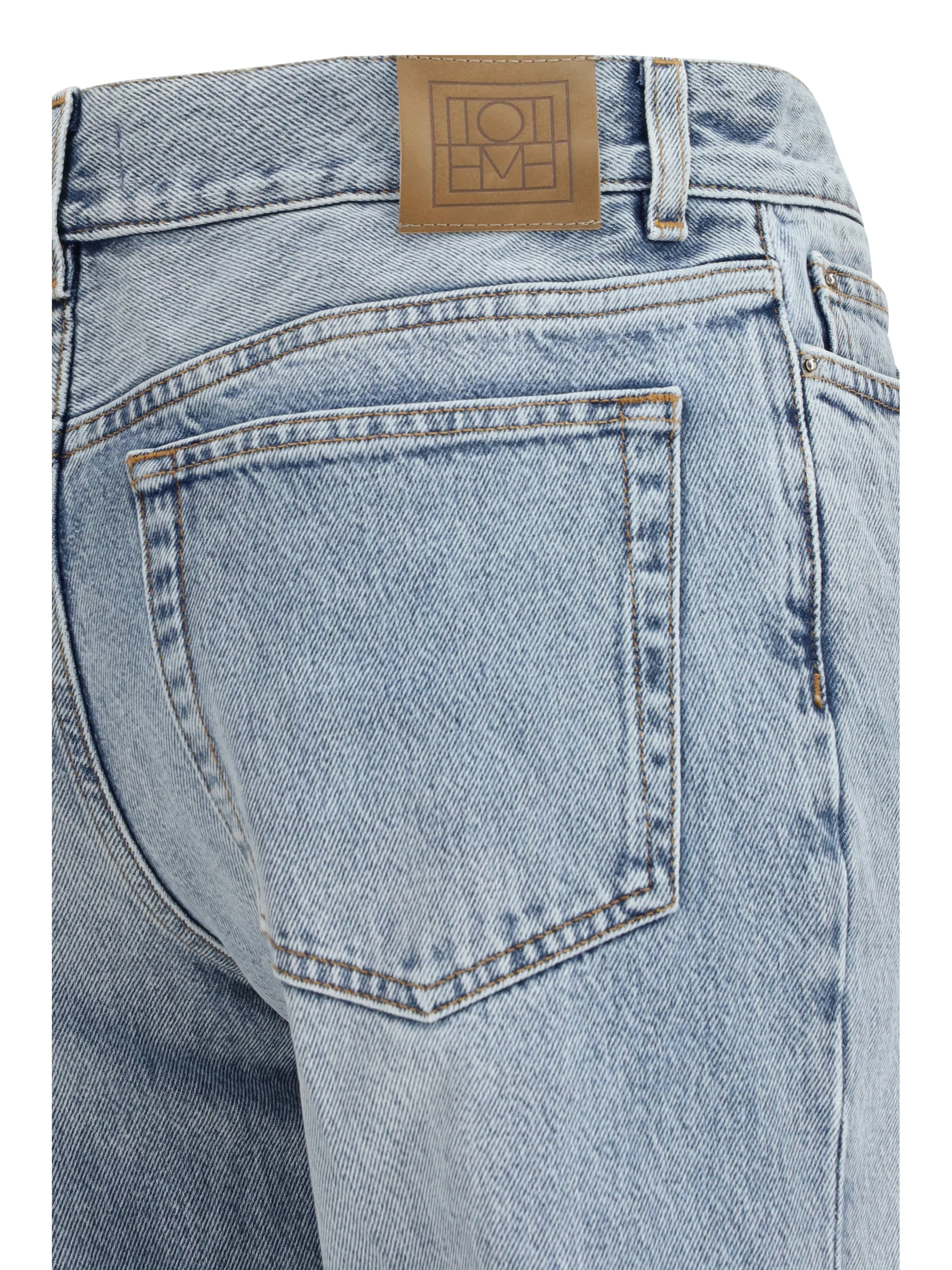 Toteme Women Cotton Flared-Hem Jeans - Image 3