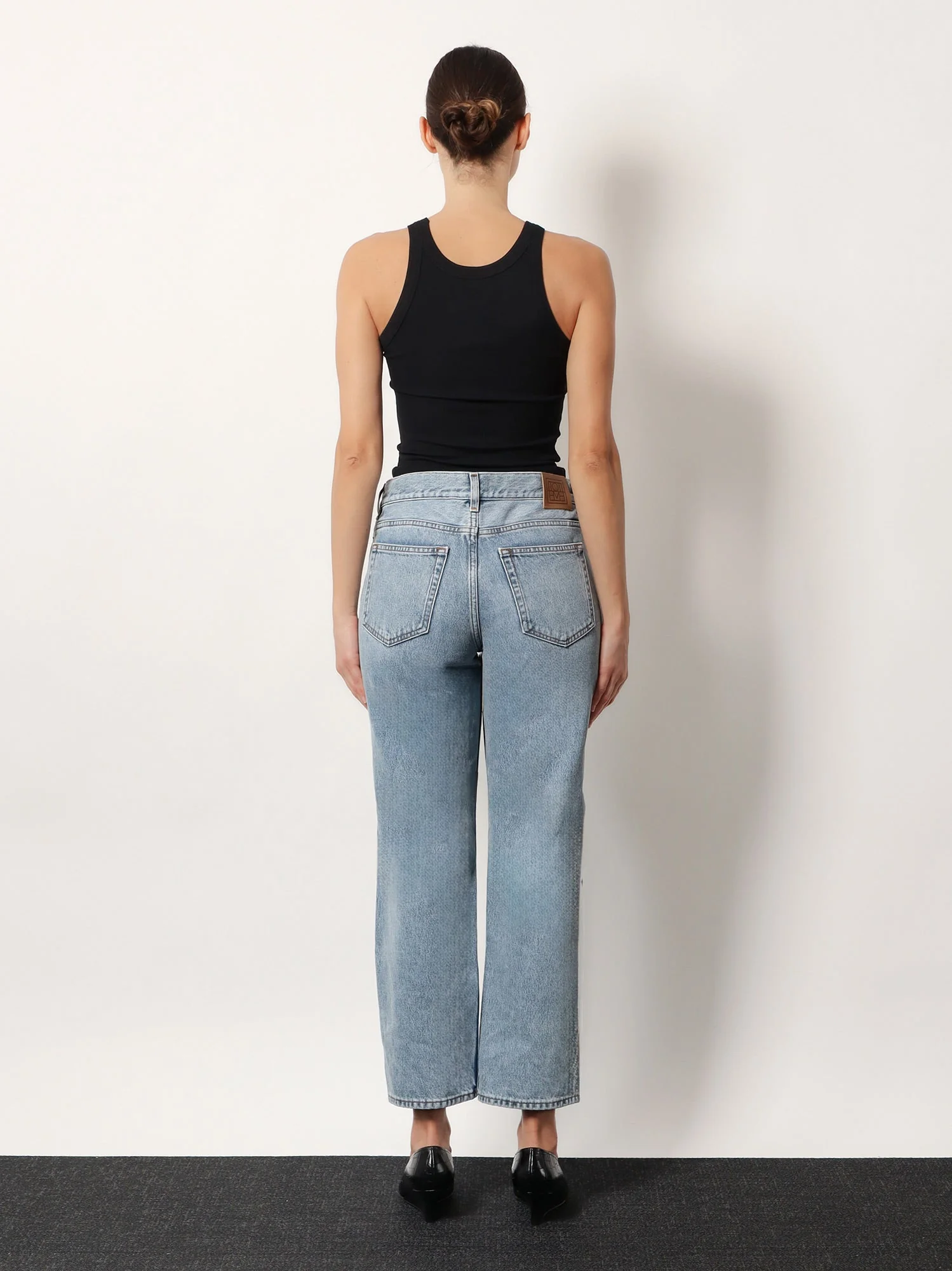 Toteme Women Low Straight Organic Cotton Jeans - Image 3