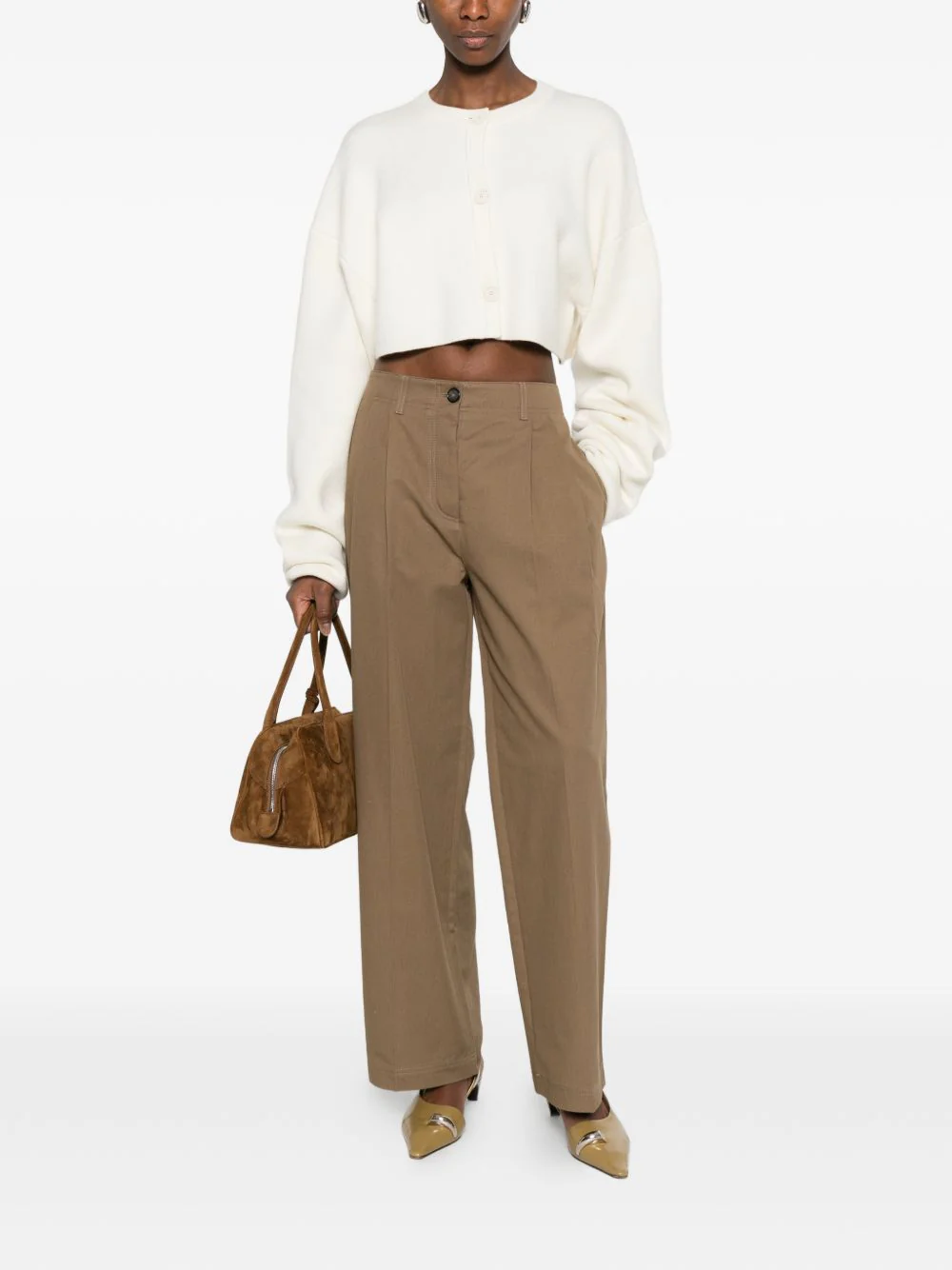 Toteme Women Organic Cotton Trousers - Image 5