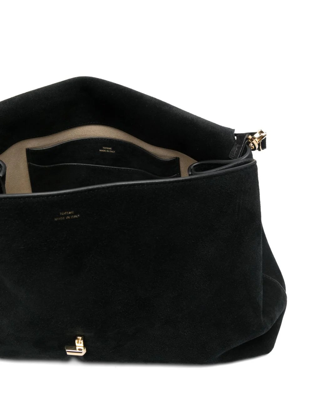 Toteme Women T-Lock Suede Leather Tote Bag - Image 3