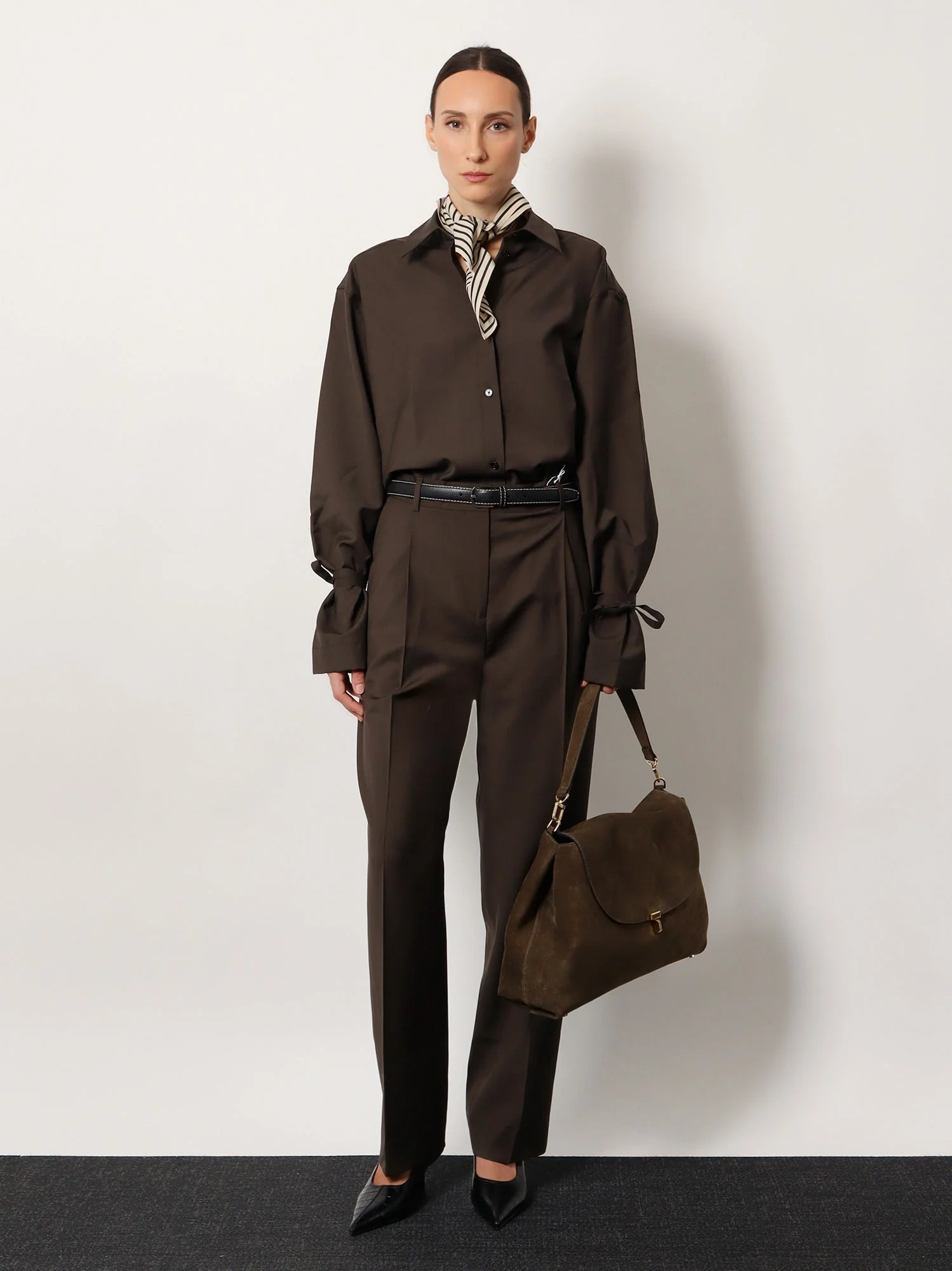 Toteme Women Tie-Cuff Wool Shirt - Image 2