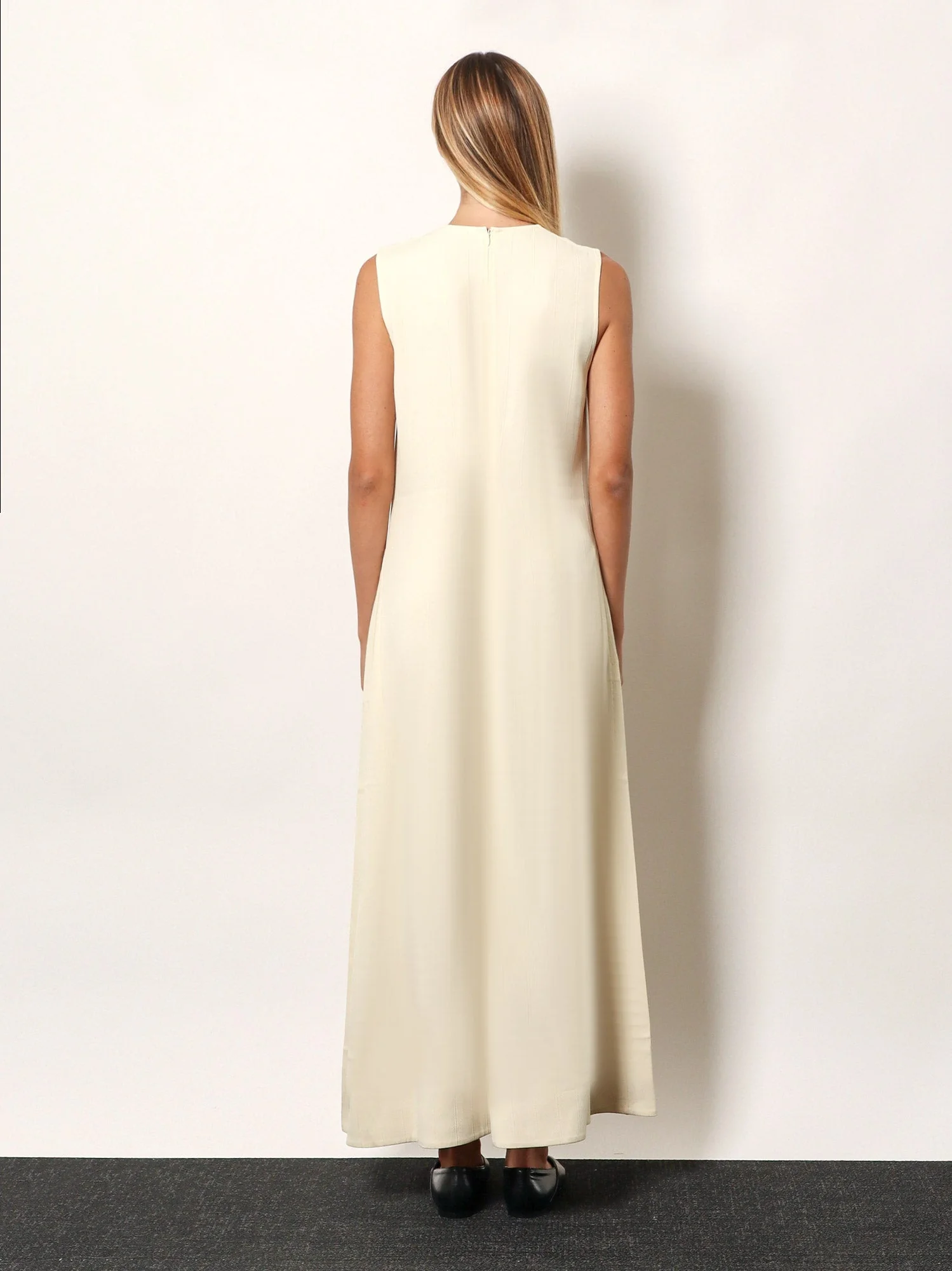 Toteme Women Woven Stripes Viscose Long Dress - Image 3