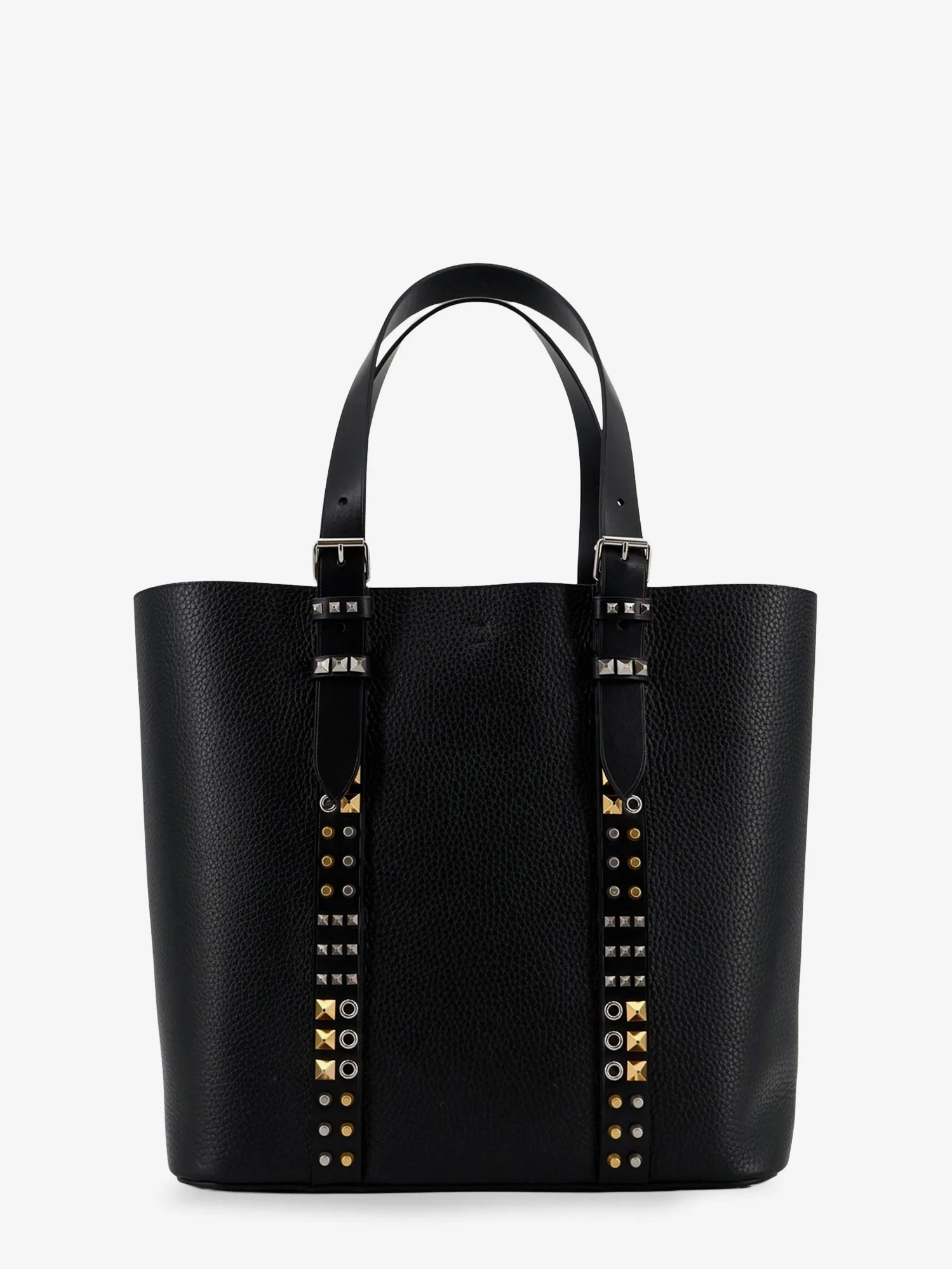 Valentino Garavani Men Leather Shoulder Bag With Iconic Studs - Image 2