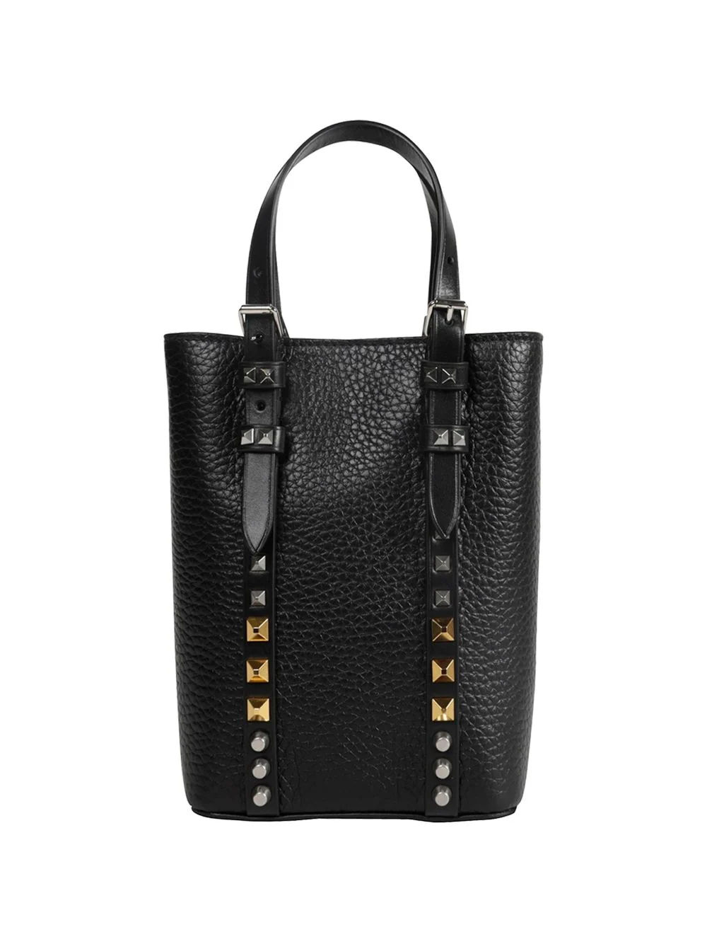 Valentino Garavani Men Rockstud Leather Mini Bag - Image 2