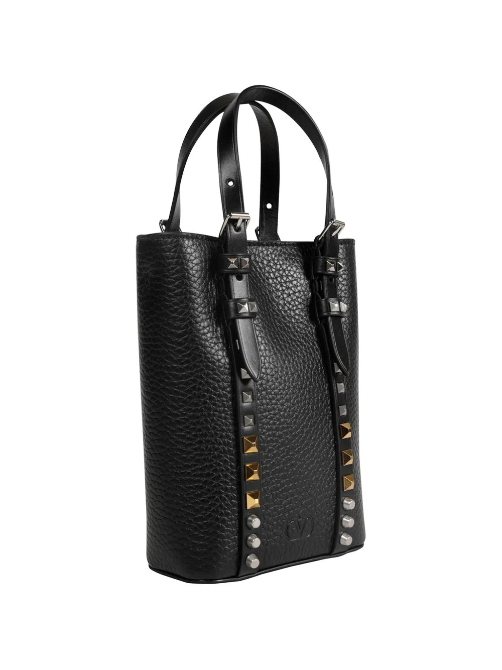 Valentino Garavani Men Rockstud Leather Mini Bag - Image 3