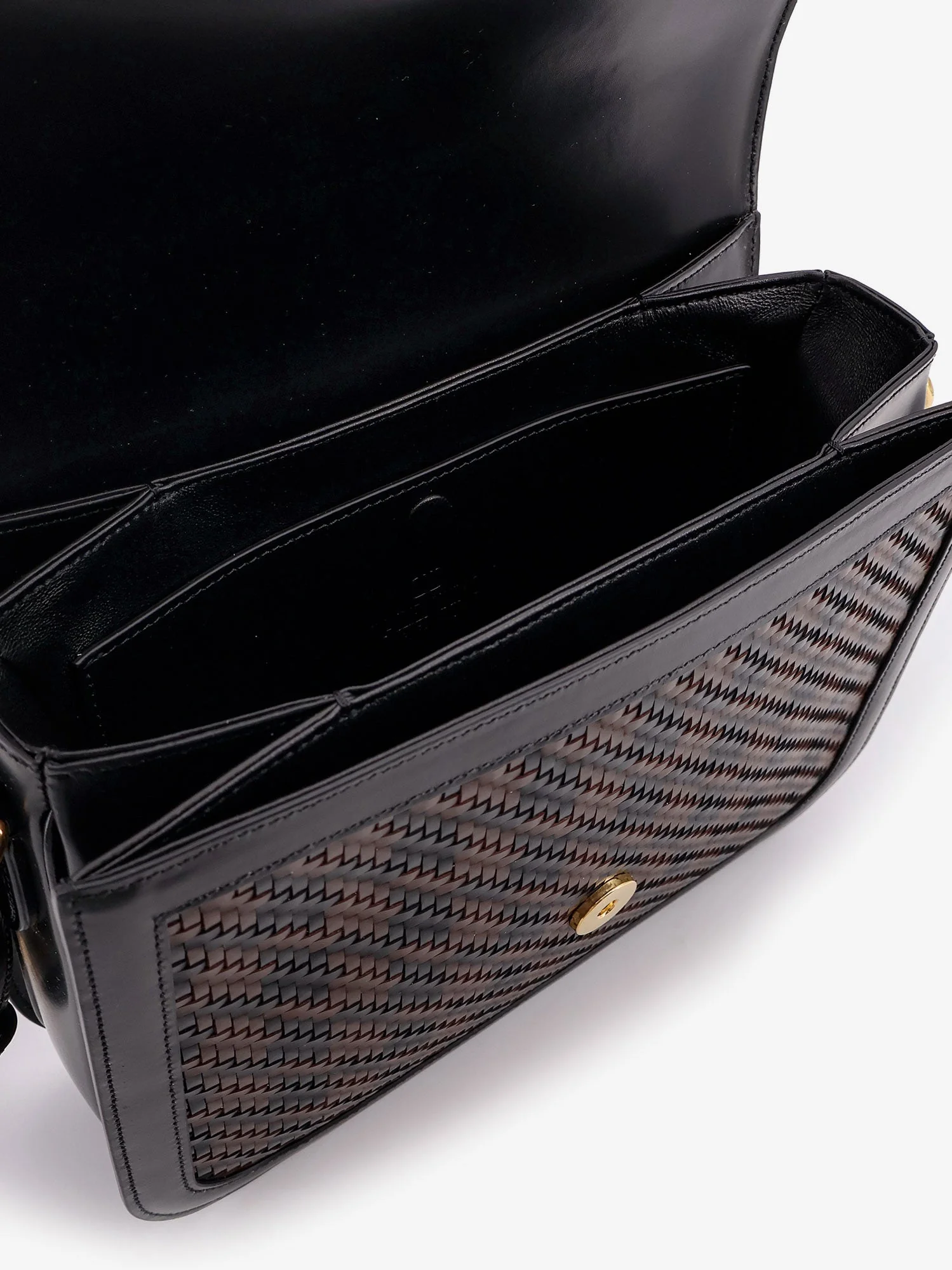 Valentino Garavani Men Valentino Garavani 9To5 Woven Leather Shoulder Bag - Image 5