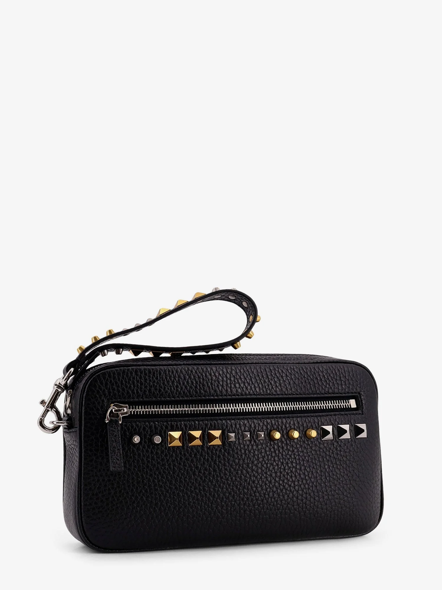 Valentino Garavani Men Valentino Garavani Leather Clutch - Image 3