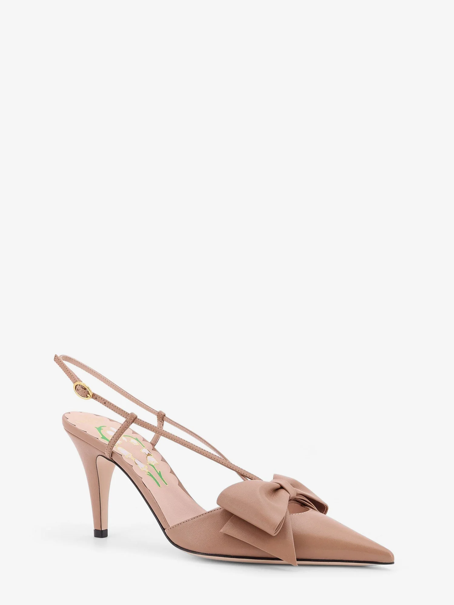Valentino Garavani Women Bowow Leather Decollete Slingback - Image 3