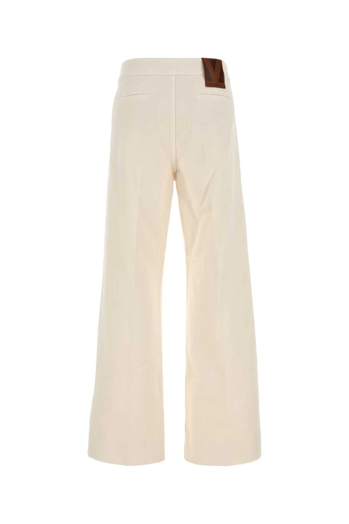 Valentino Garavani Women Ivory Denim Jeans - Image 2