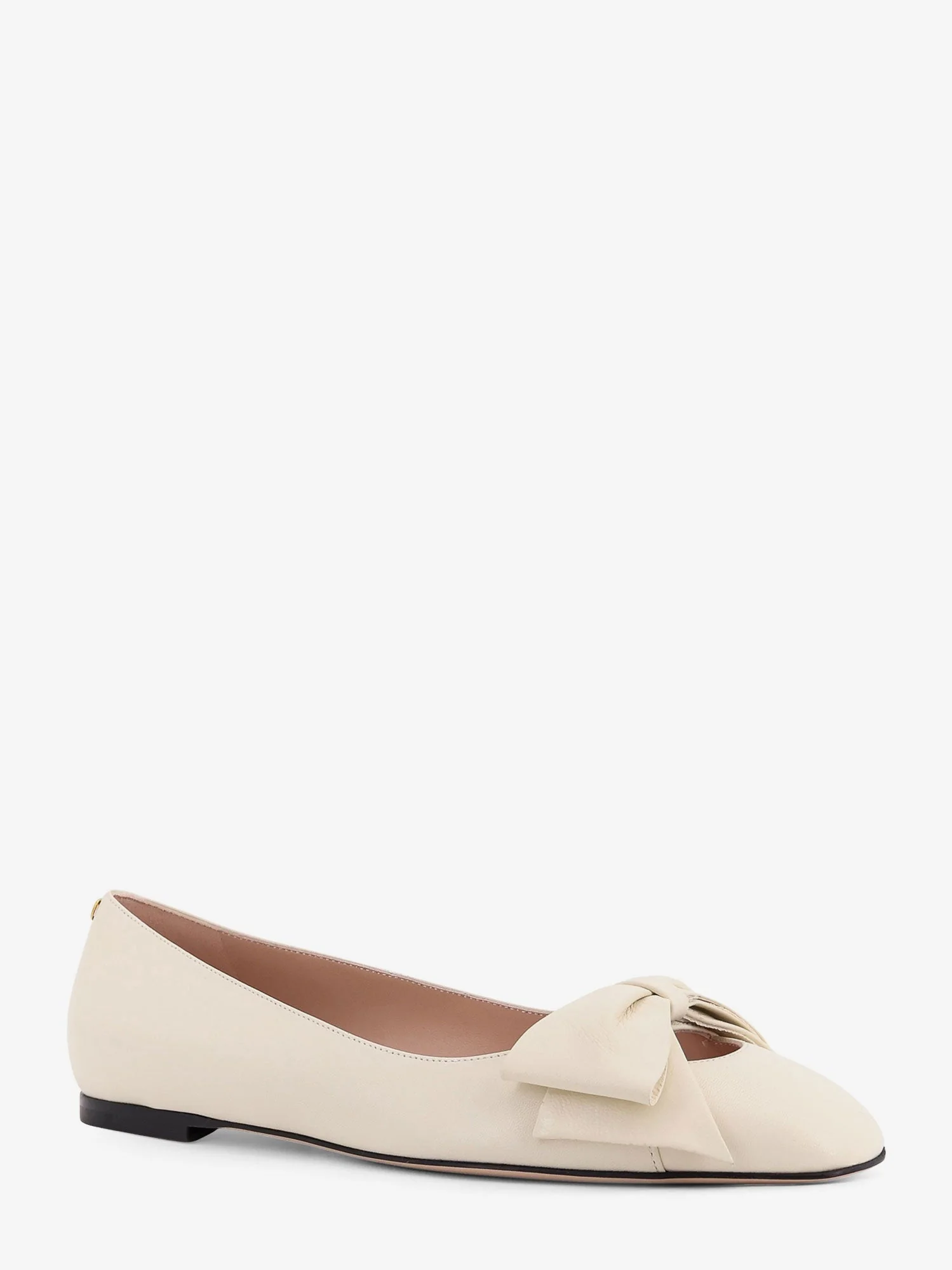 Valentino Garavani Women Leather Bowow Ballerinas - Image 3
