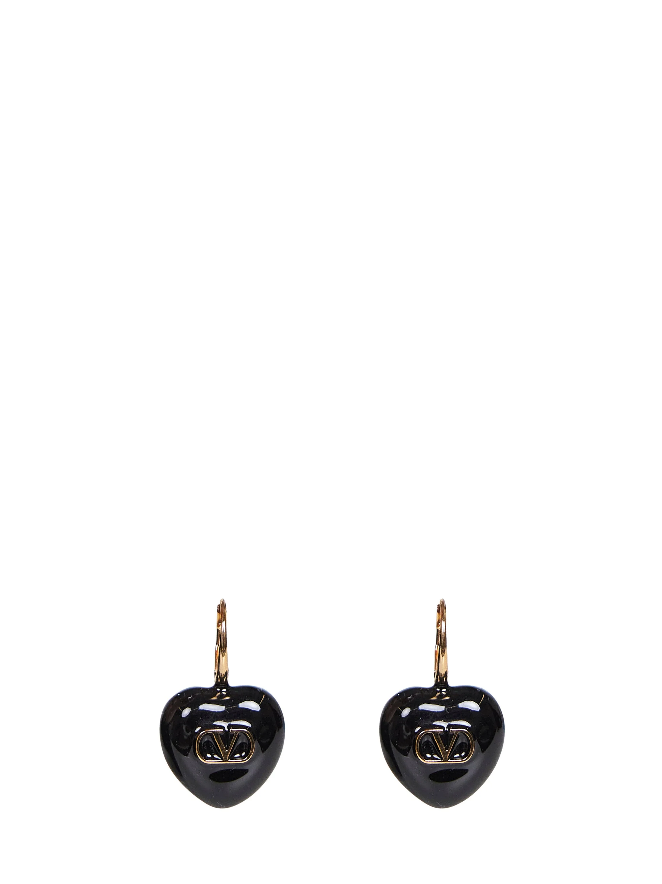 Valentino Garavani Women Metal And Enamel Coeur Royal Earrings