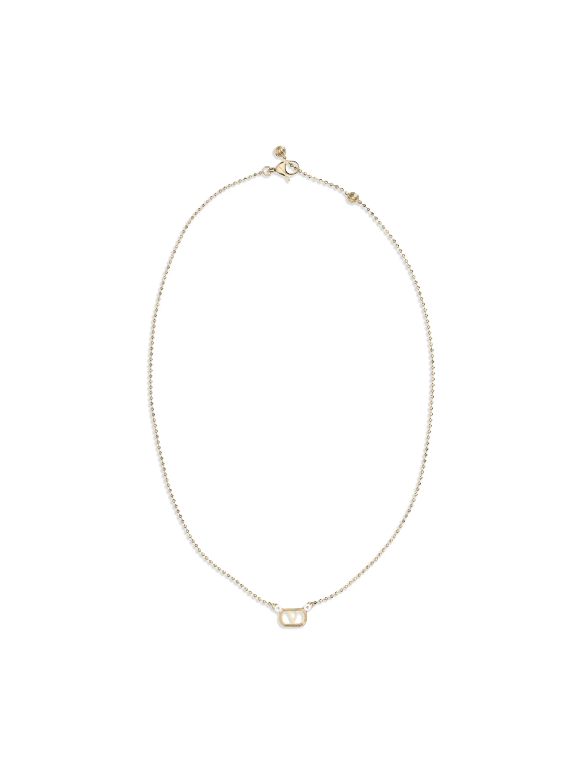 Valentino Garavani Women Ovalette Necklace With Swarovski Crystals