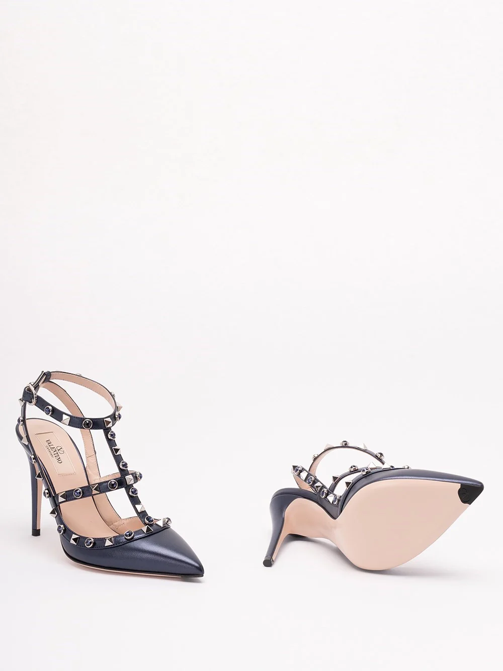 Valentino Garavani Women `Rockstud` Ankle Strap Pumps - Image 4