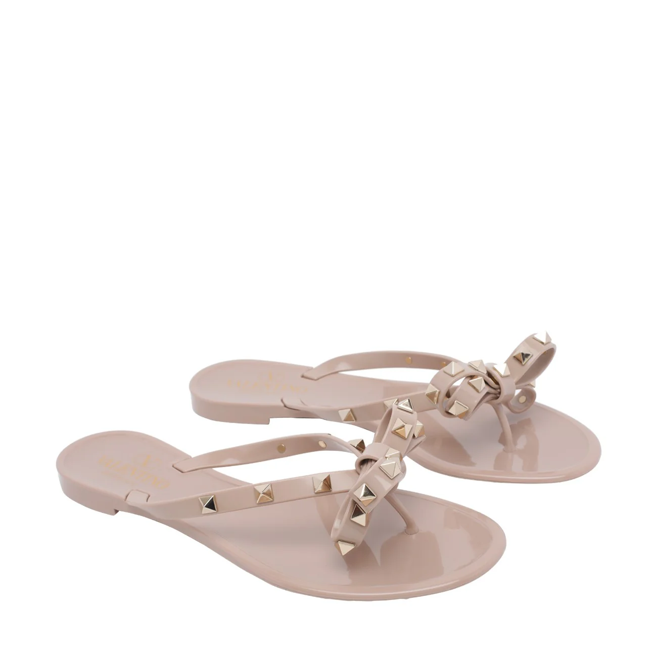 Valentino Garavani Women Rockstud Rubber Flip Flops - Image 2