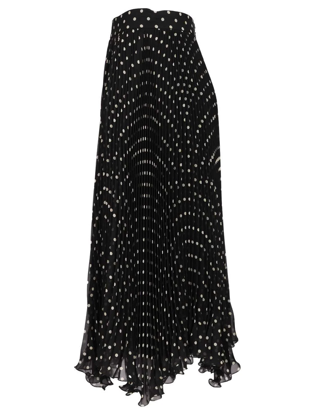 Valentino Garavani Women Silk Polka Dot Skirt - Image 3