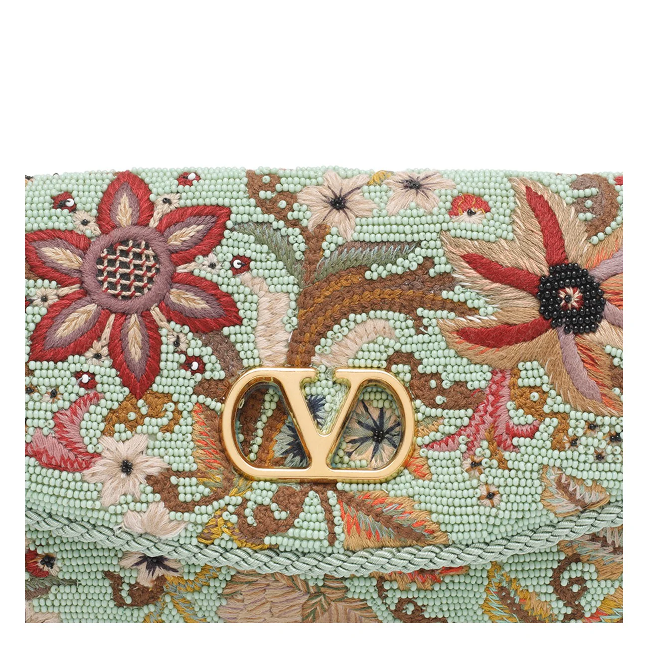 Valentino Garavani Women Small Embroidered Devain Clutch - Image 4