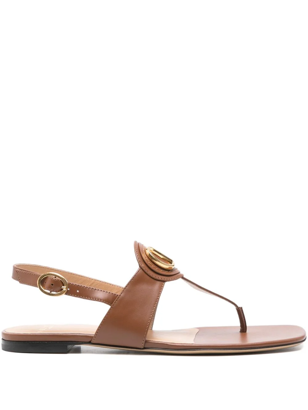 Valentino Garavani Women Vlogo Signature Leather Thong Sandals