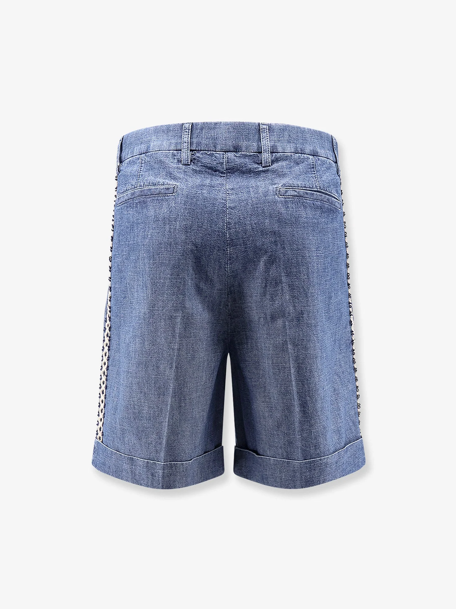 Valentino Men Valentino Denim Shorts - Image 4