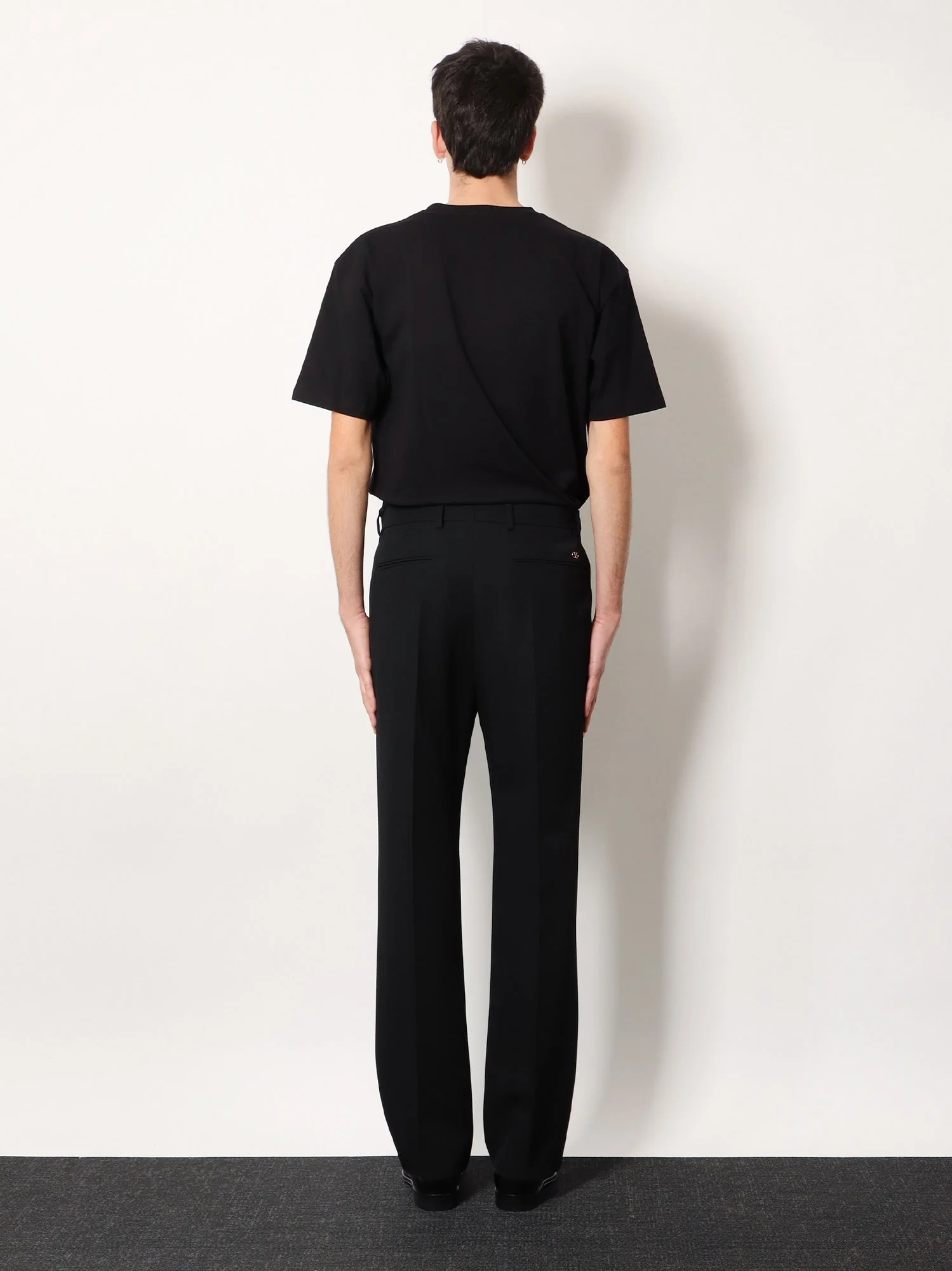 Valentino Men Virgin Wool Trousers - Image 3