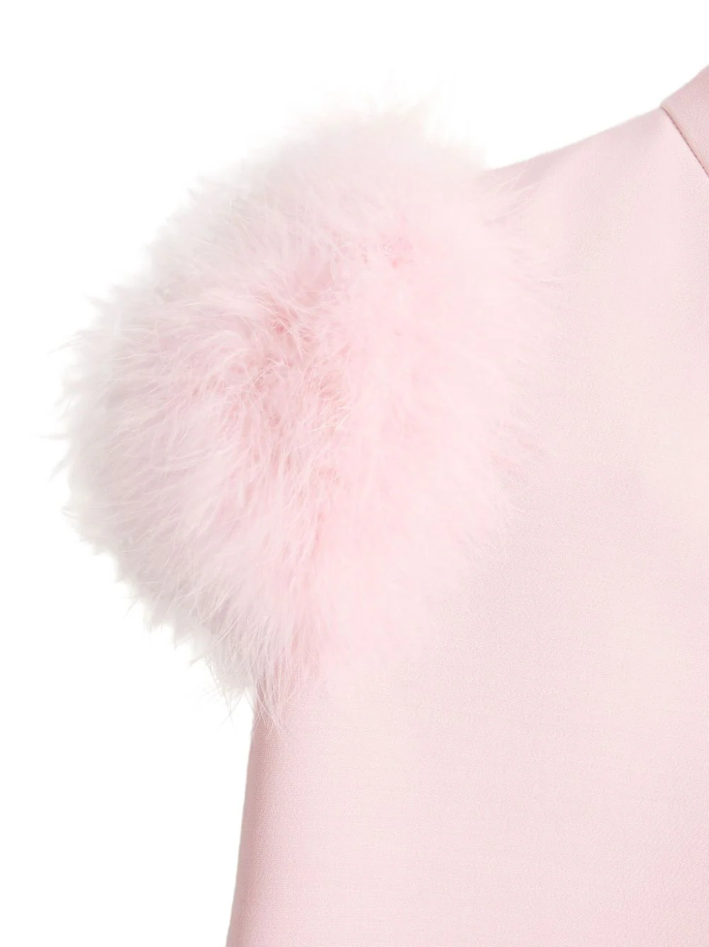 Valentino Women Feathered Wool And Silk Dress - Image 3
