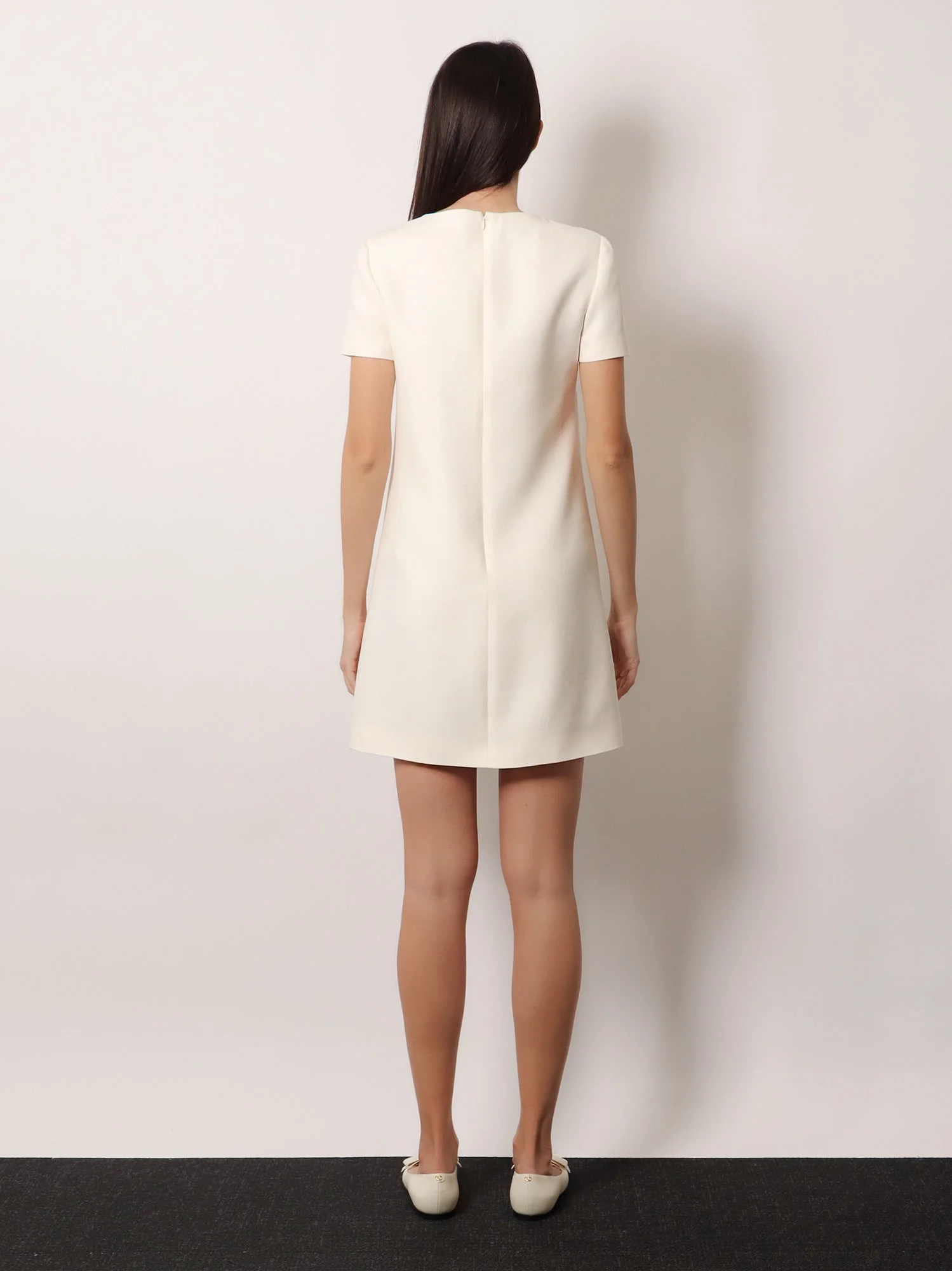 Valentino Women Virgin Wool And Silk Mini Dress - Image 3
