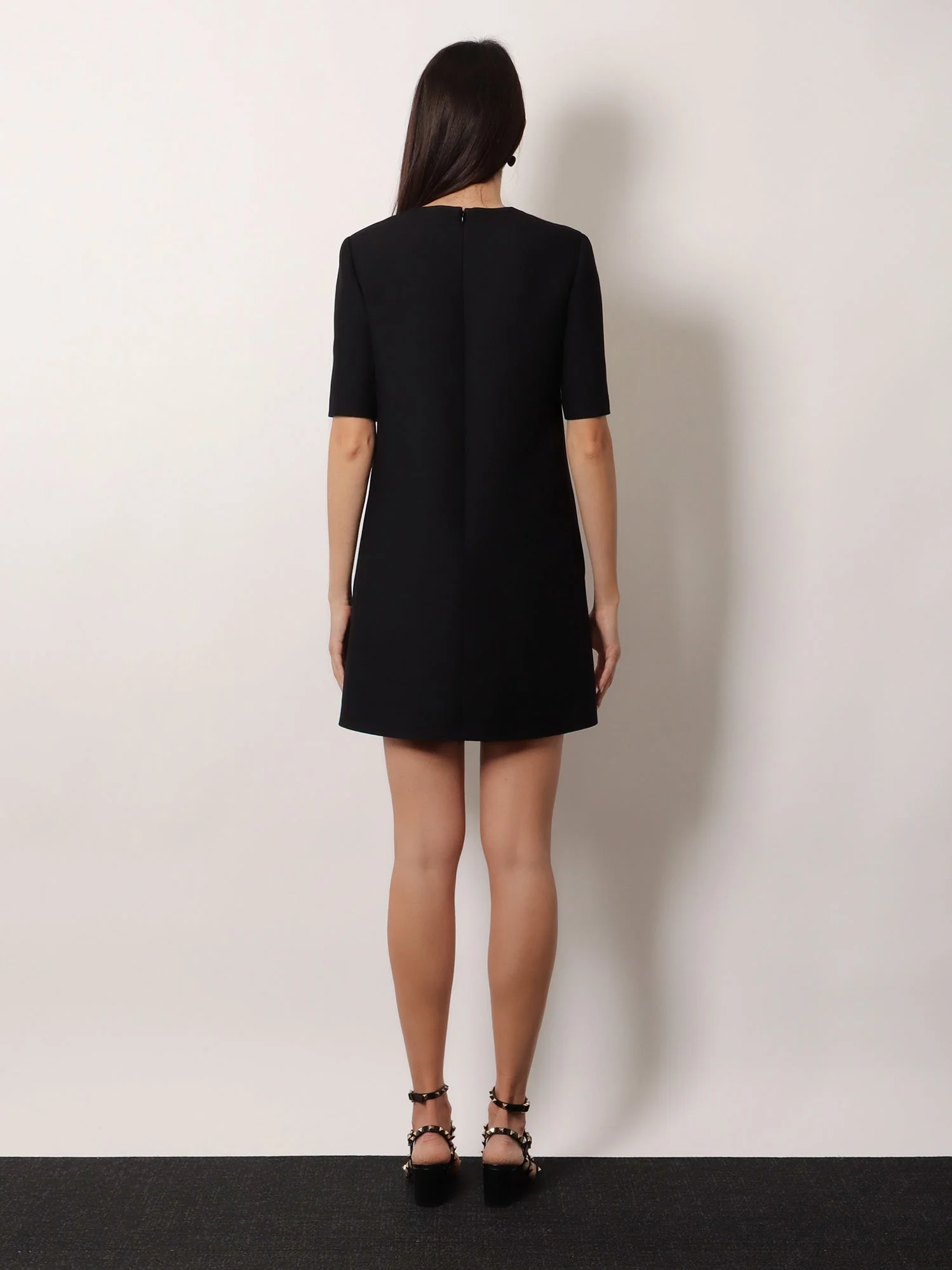 Valentino Women Virgin Wool And Silk Mini Dress - Image 3