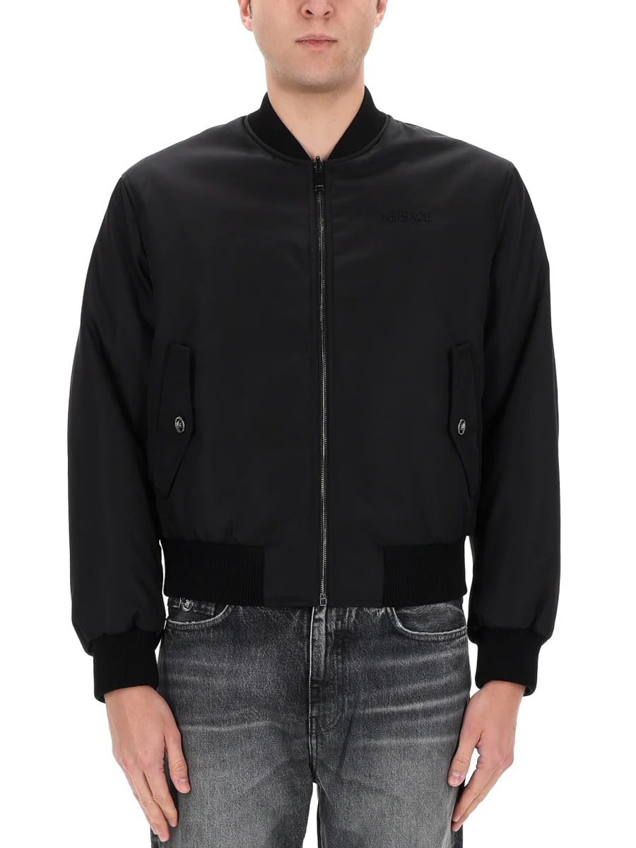 Versace Men Reversible Bomber Jacket - Image 3