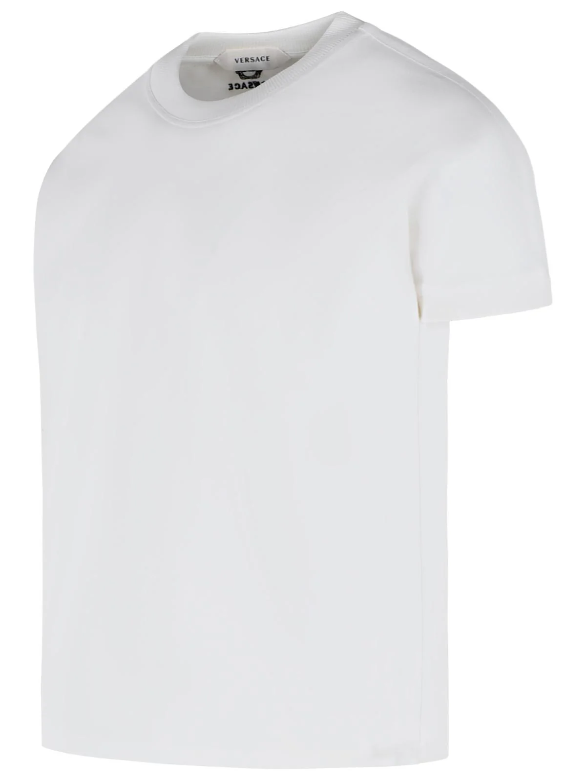 Versace White Stretch Cotton T-Shirt Men - Image 2