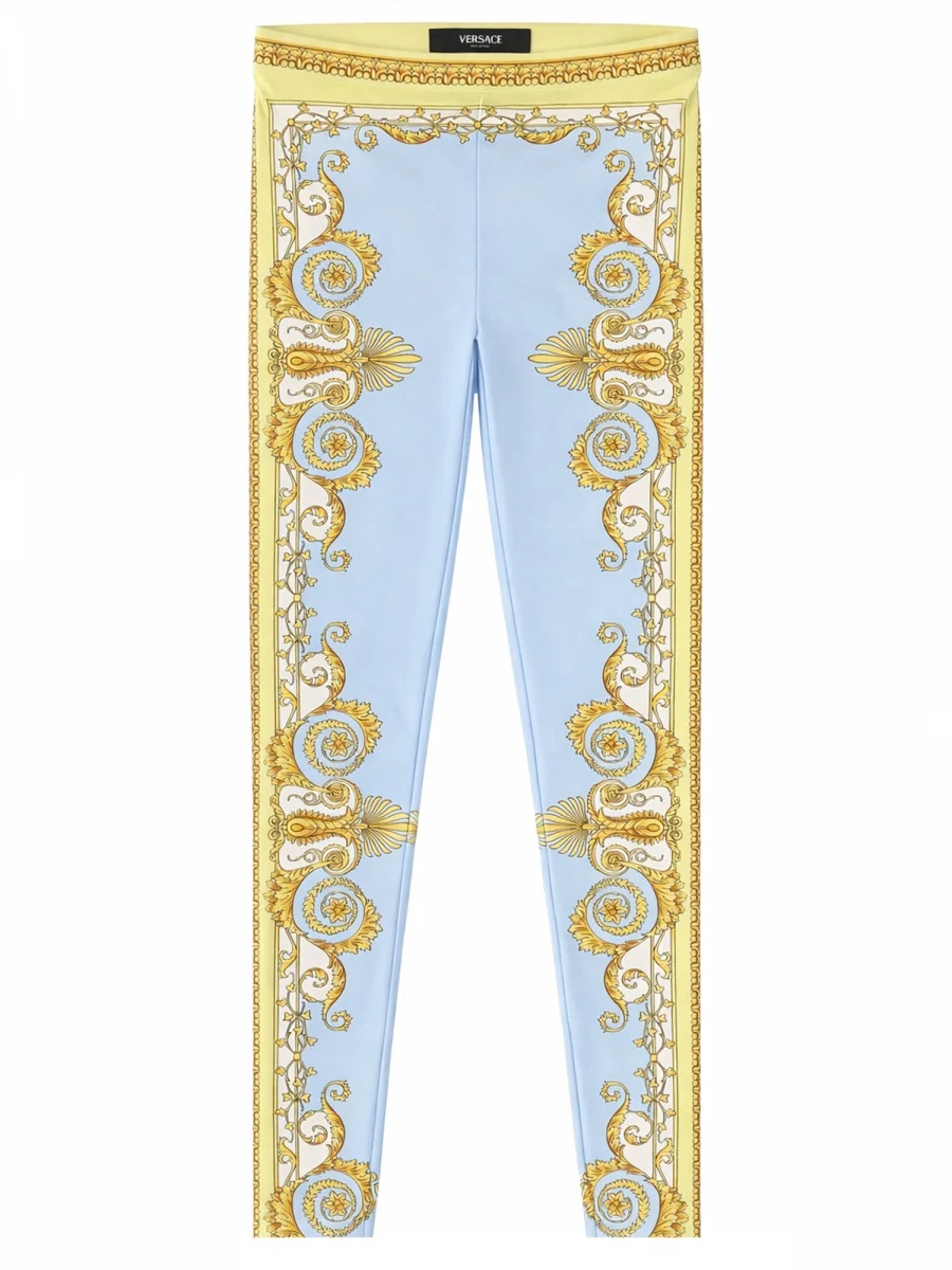 Versace Women Leggings With "Baroque" Print