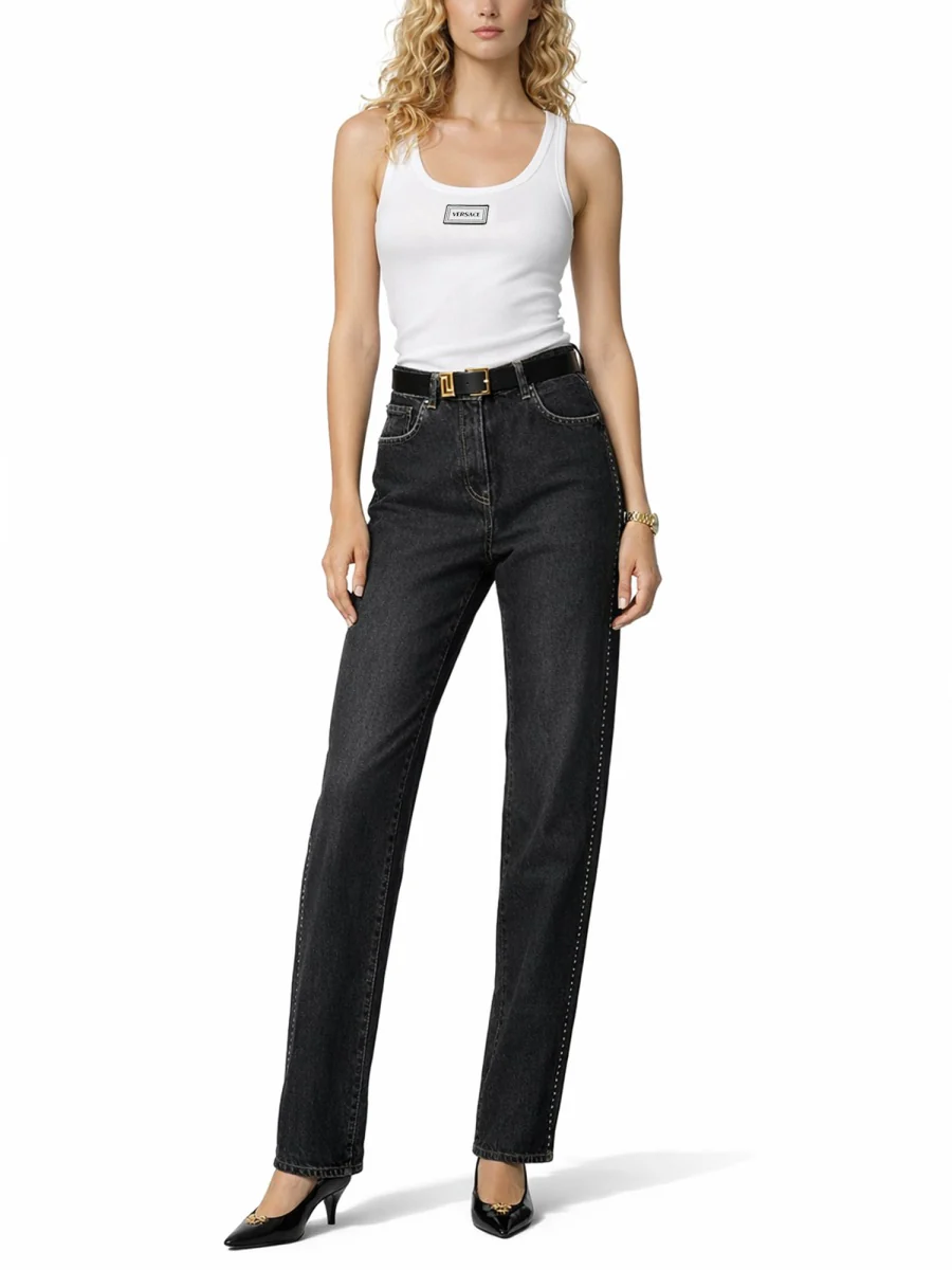 Versace Women Tank Top With Logo - Image 2