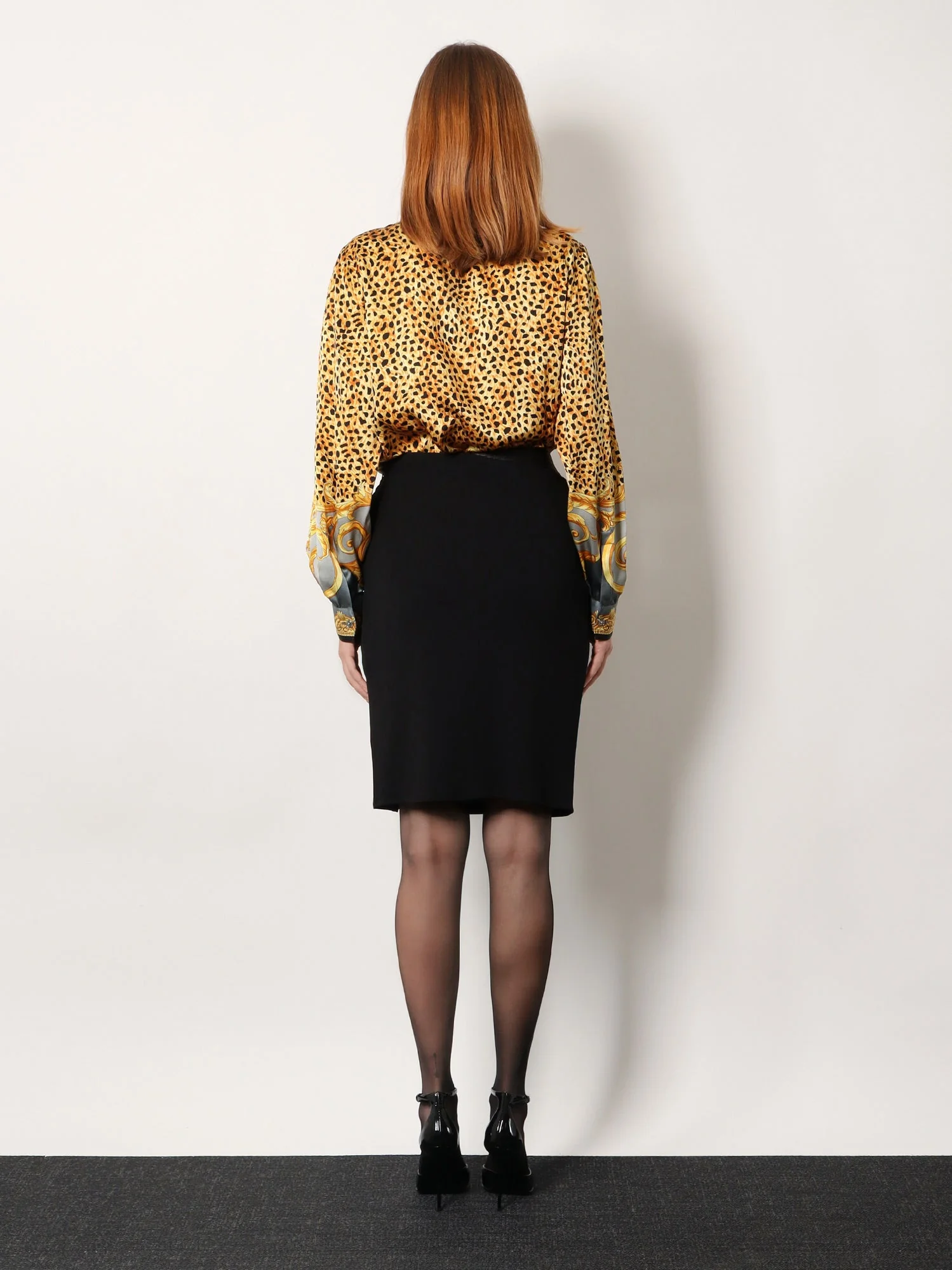 Versace Women Stretch Viscose Midi Skirt - Image 3