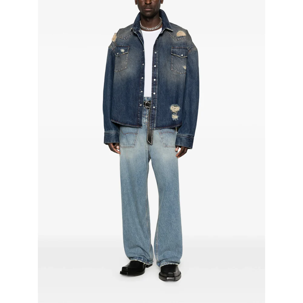 Vetements Blue Denim - Wide-Leg Jeans Women - Image 2