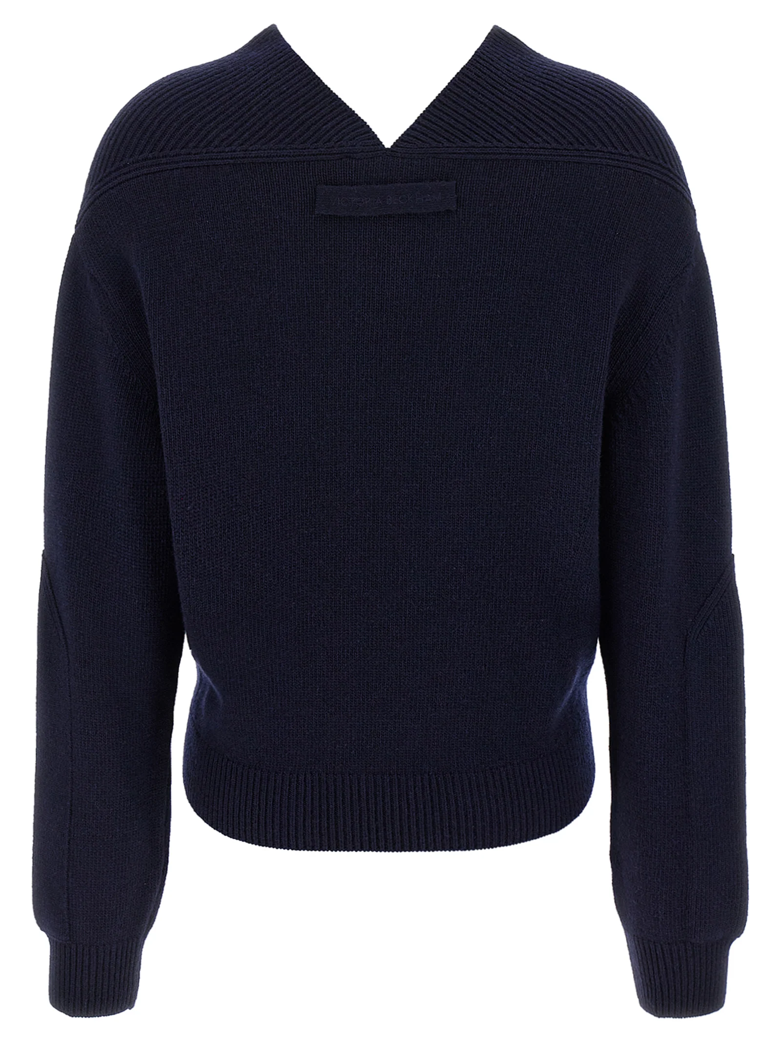 Victoria Beckham Women 'V-Neck Yoke Detail' Sweater - Image 2