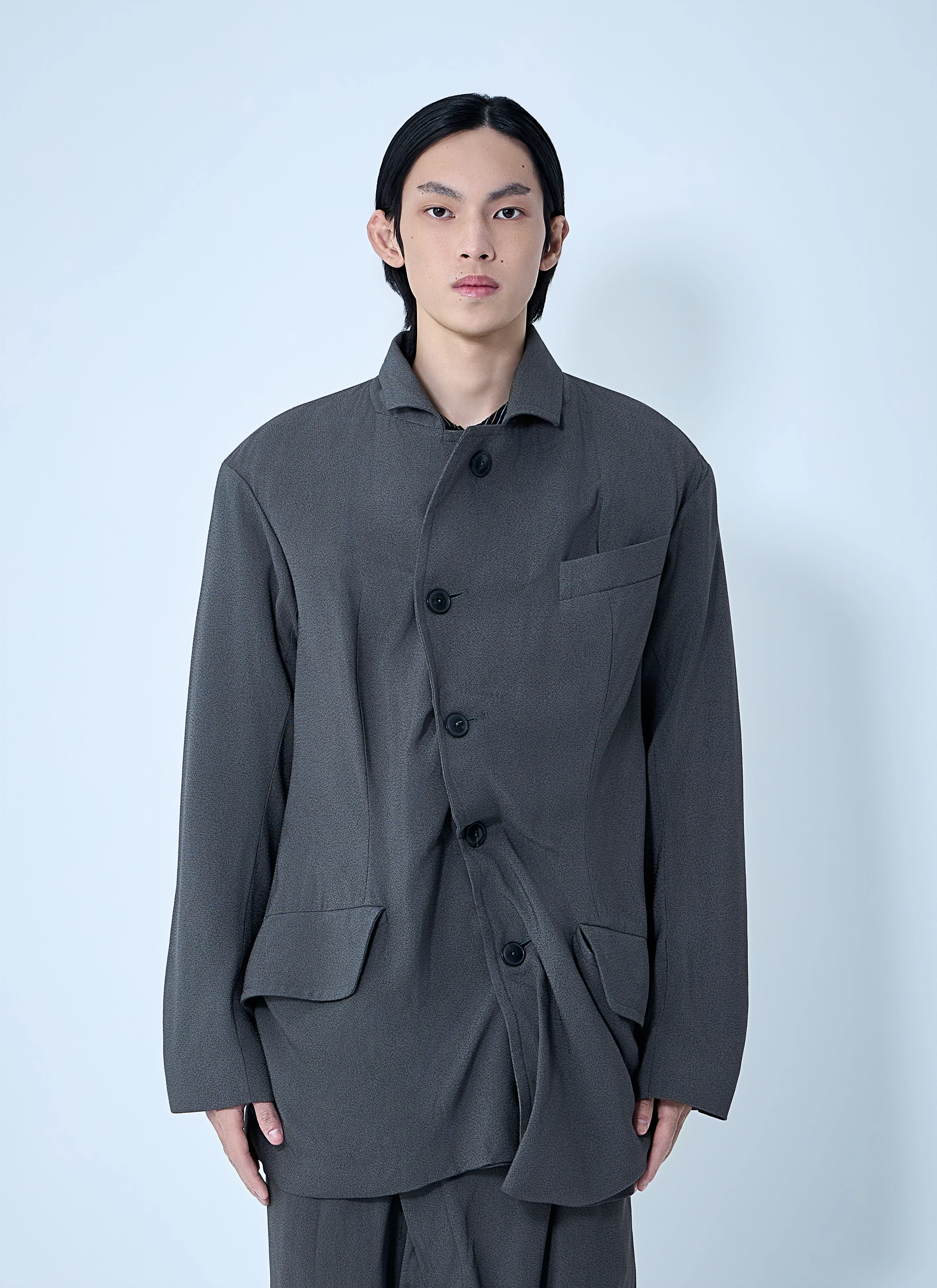 Vivienne Westwood Men Asymmetrical Wool Blazer